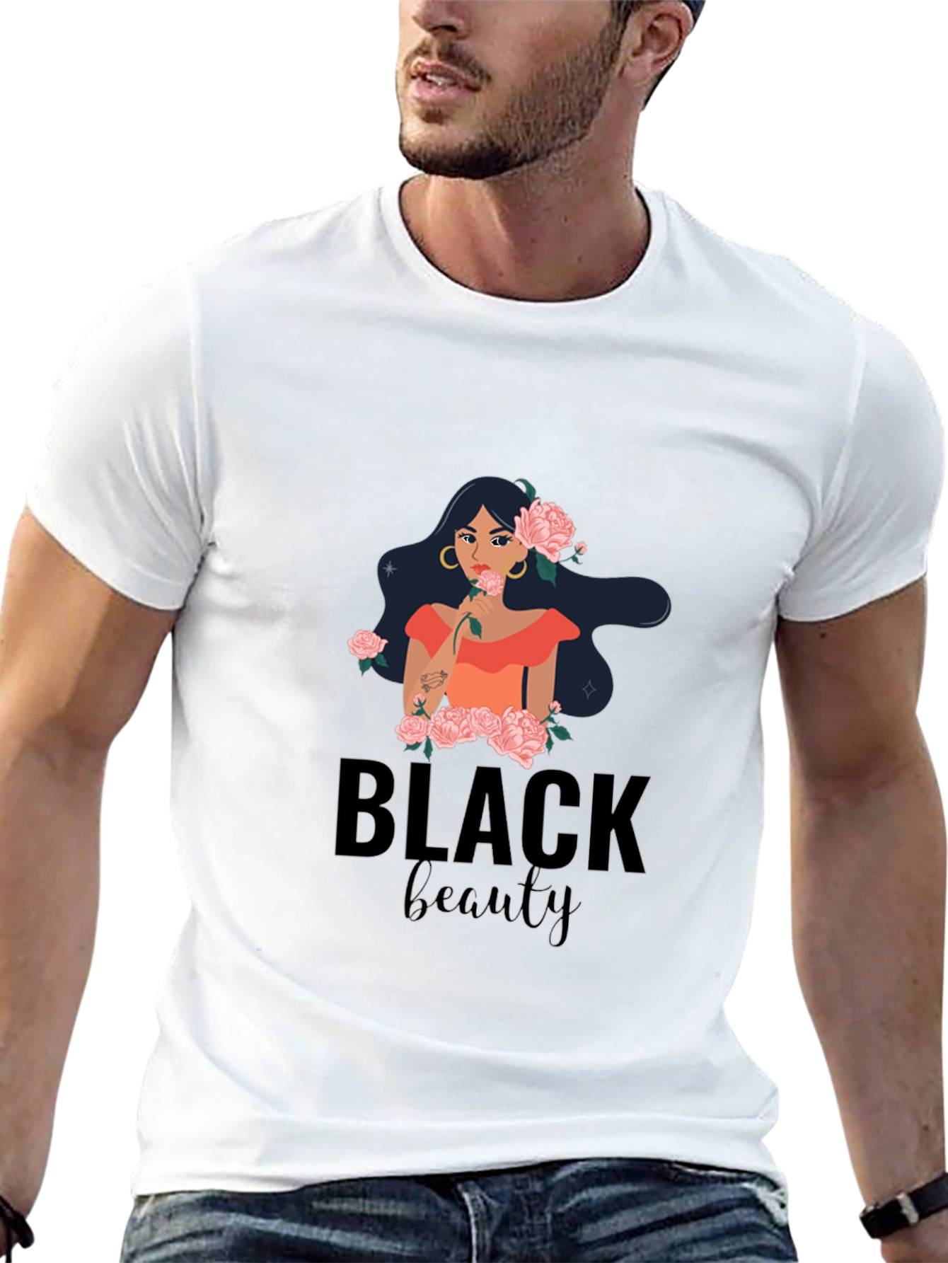 Black Beauty Graphic Tee - Stylish Comfort