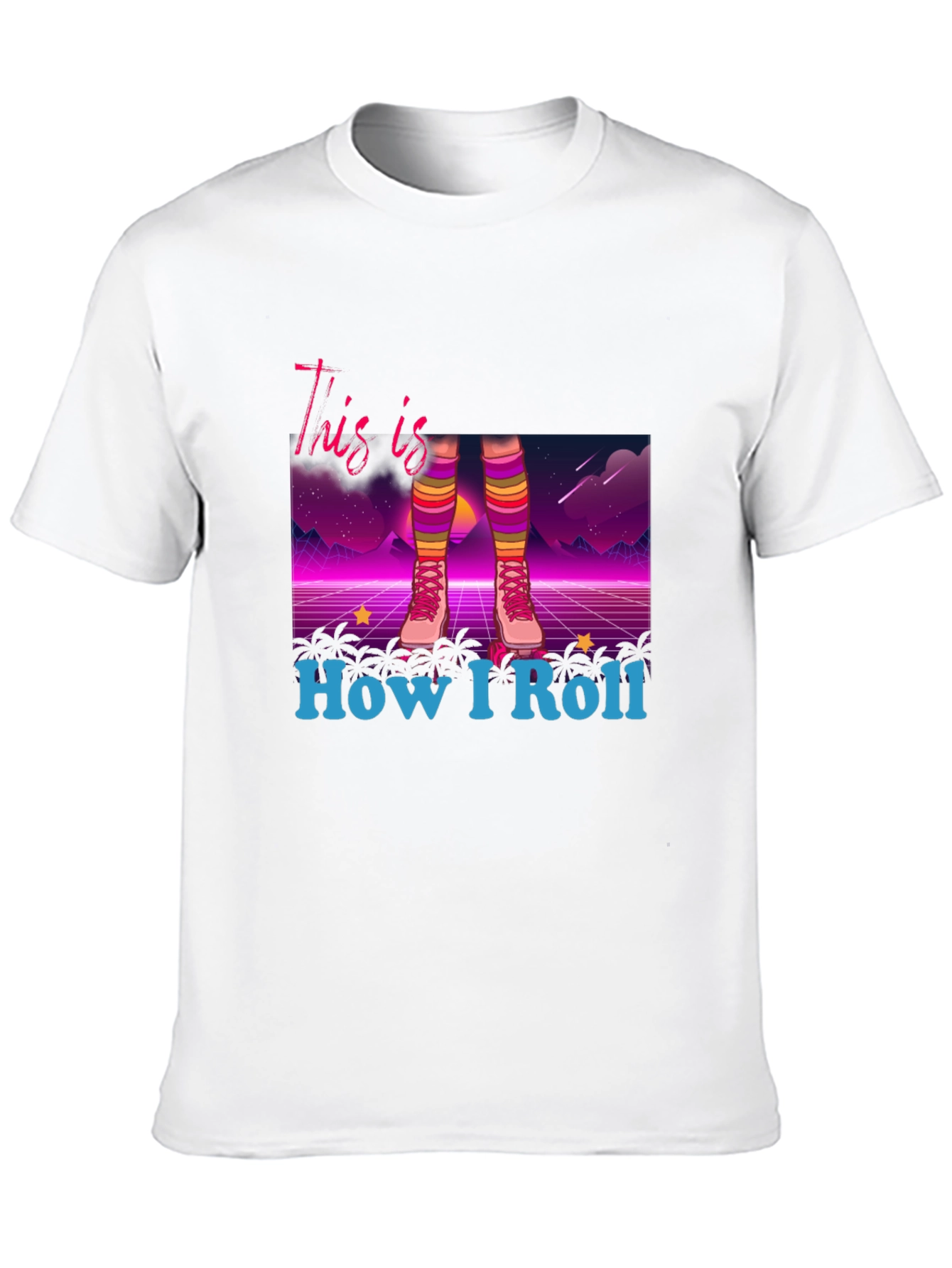 Retro Roller Skate T-Shirt - How I Roll