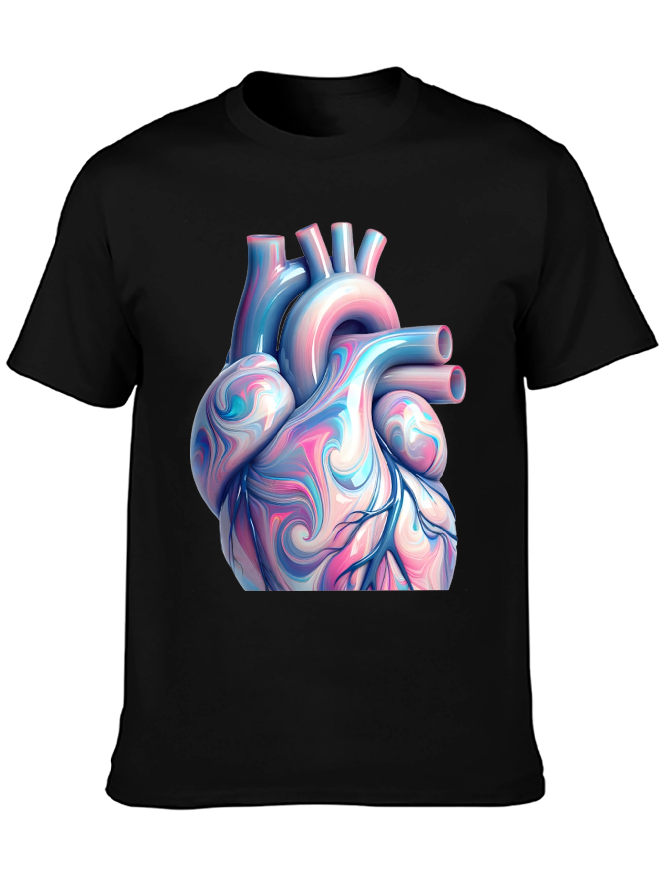 Anatomical Heart Graphic Tee - Artistic Print
