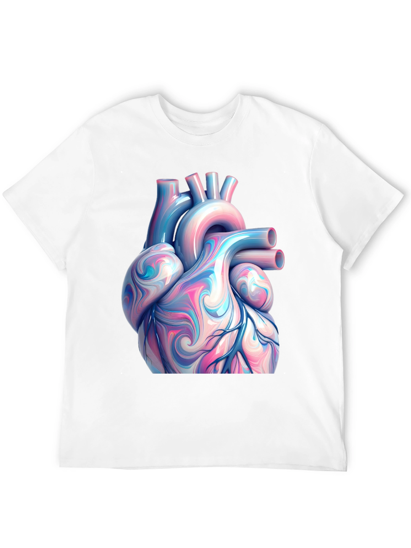 Anatomical Heart Graphic Tee - Artistic Print