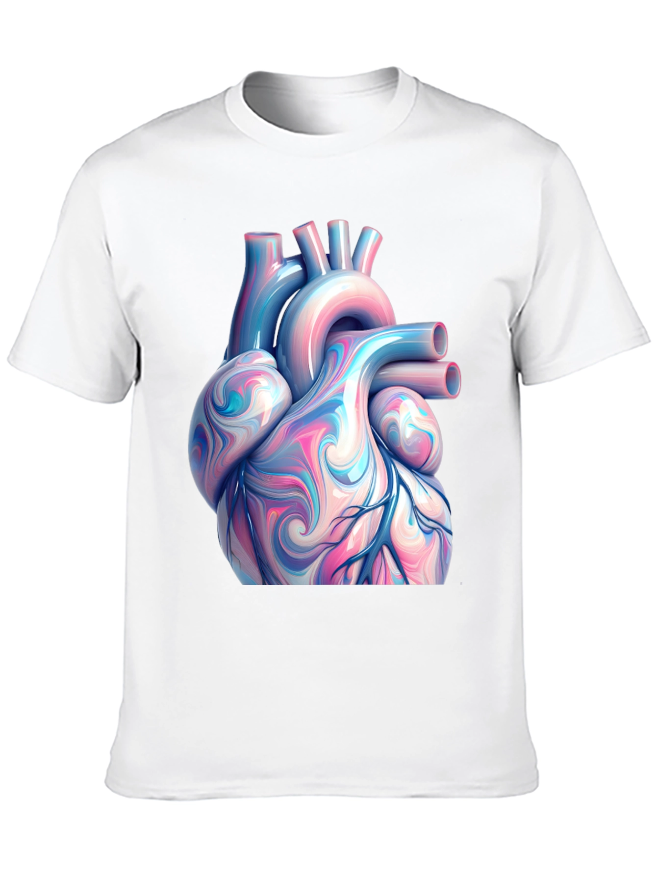 Anatomical Heart Graphic Tee - Artistic Print