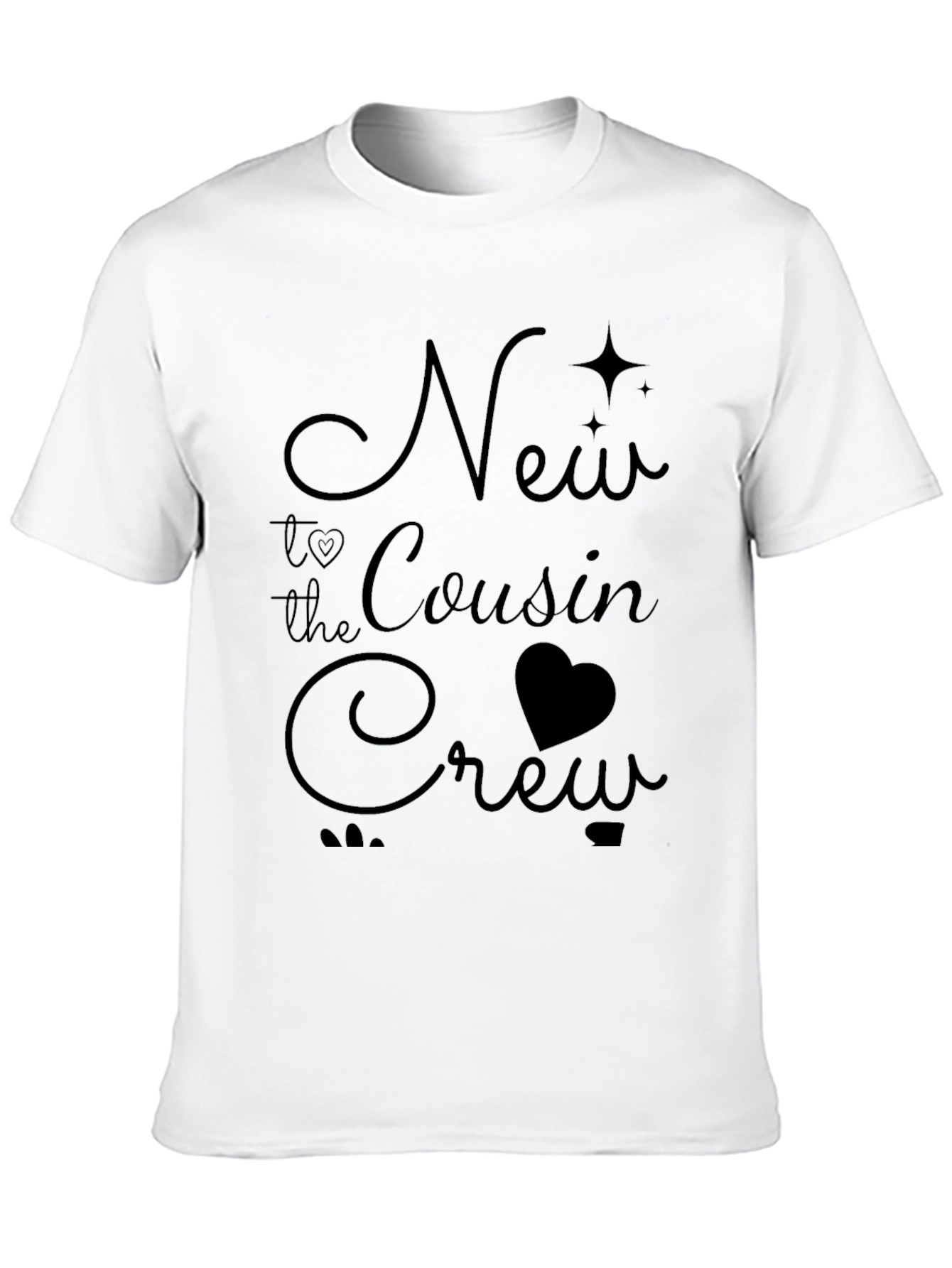 New to the Cousin Crew Black T-Shirt
