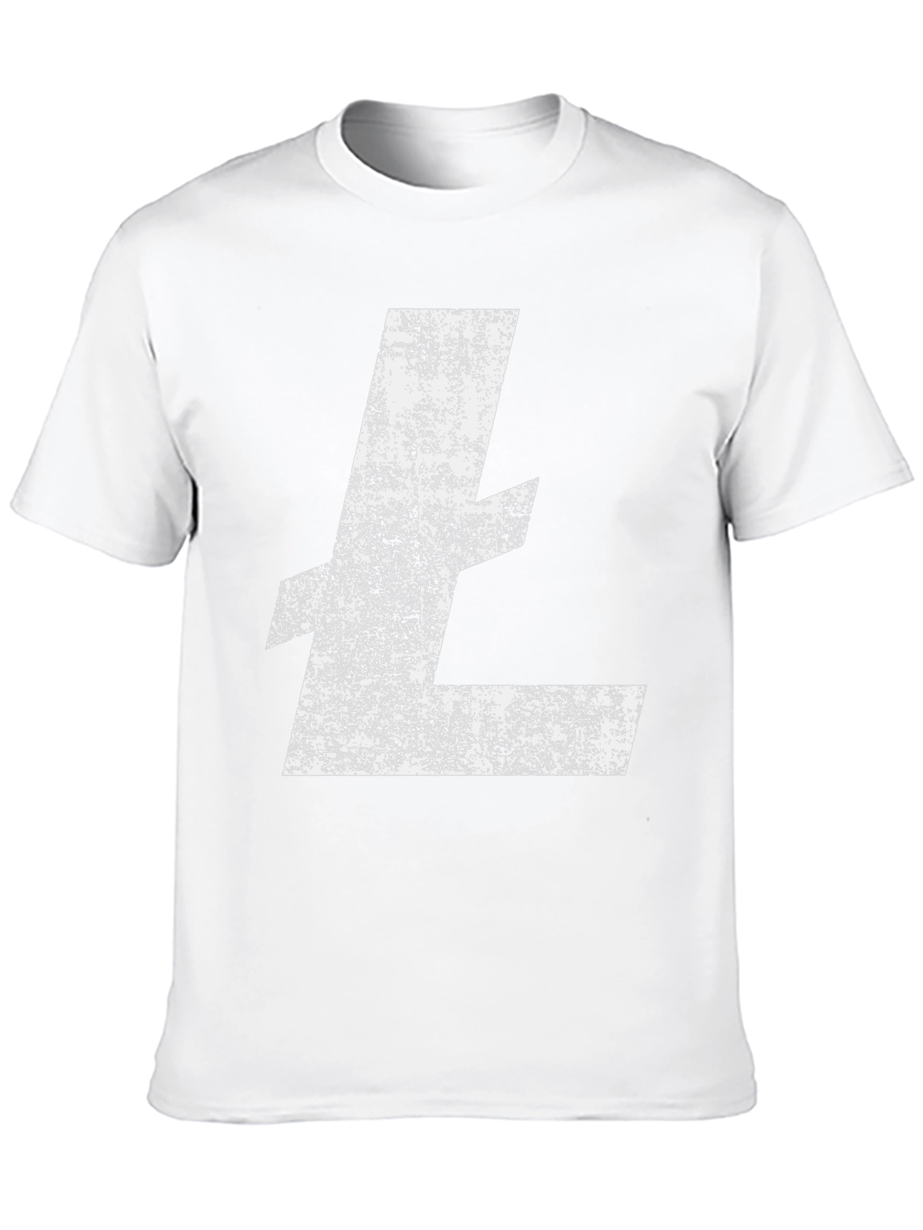 Litecoin Logo Distressed Black T-Shirt Crypto Tee