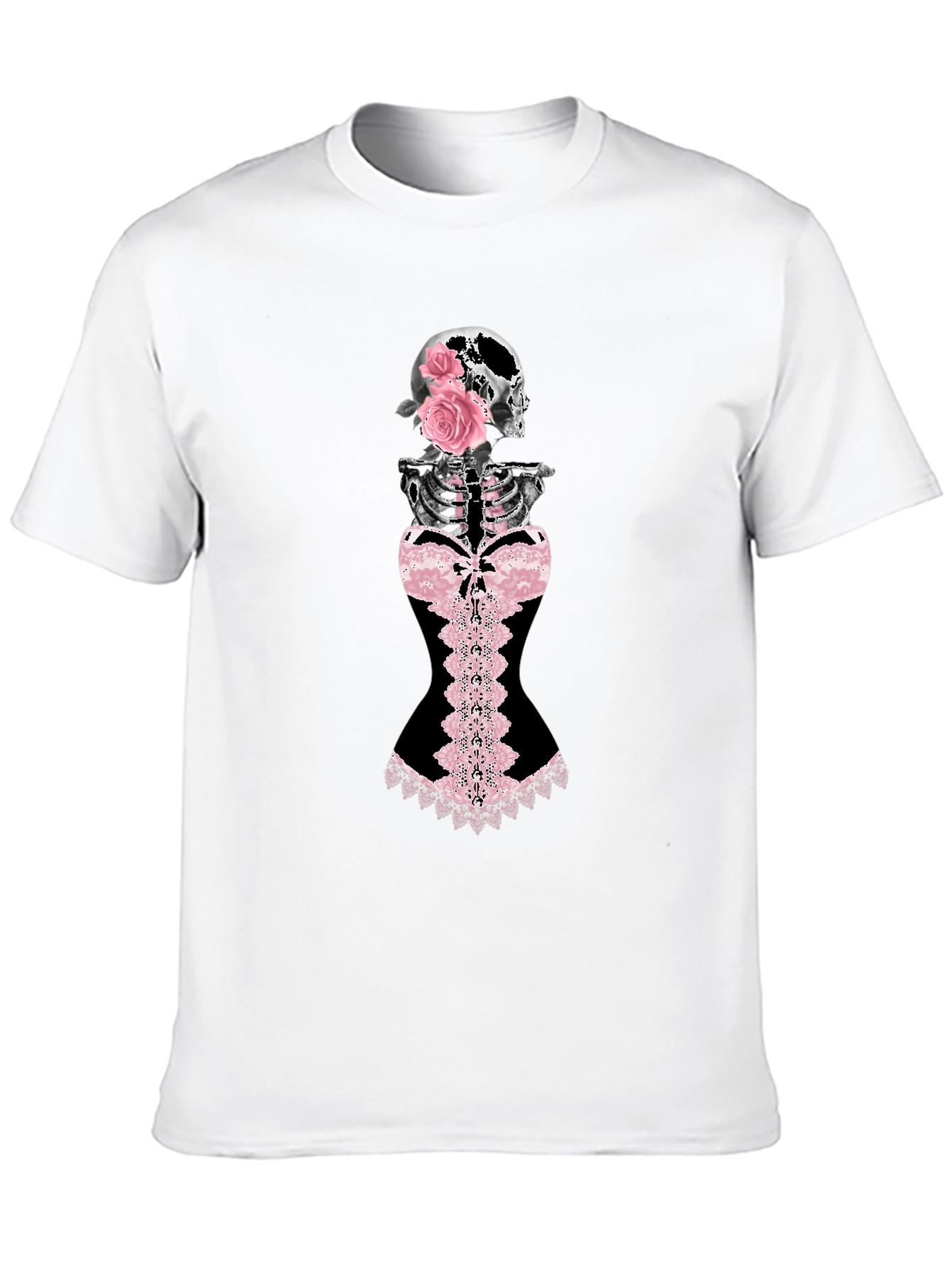 Skull & Roses Corset Graphic Tee
