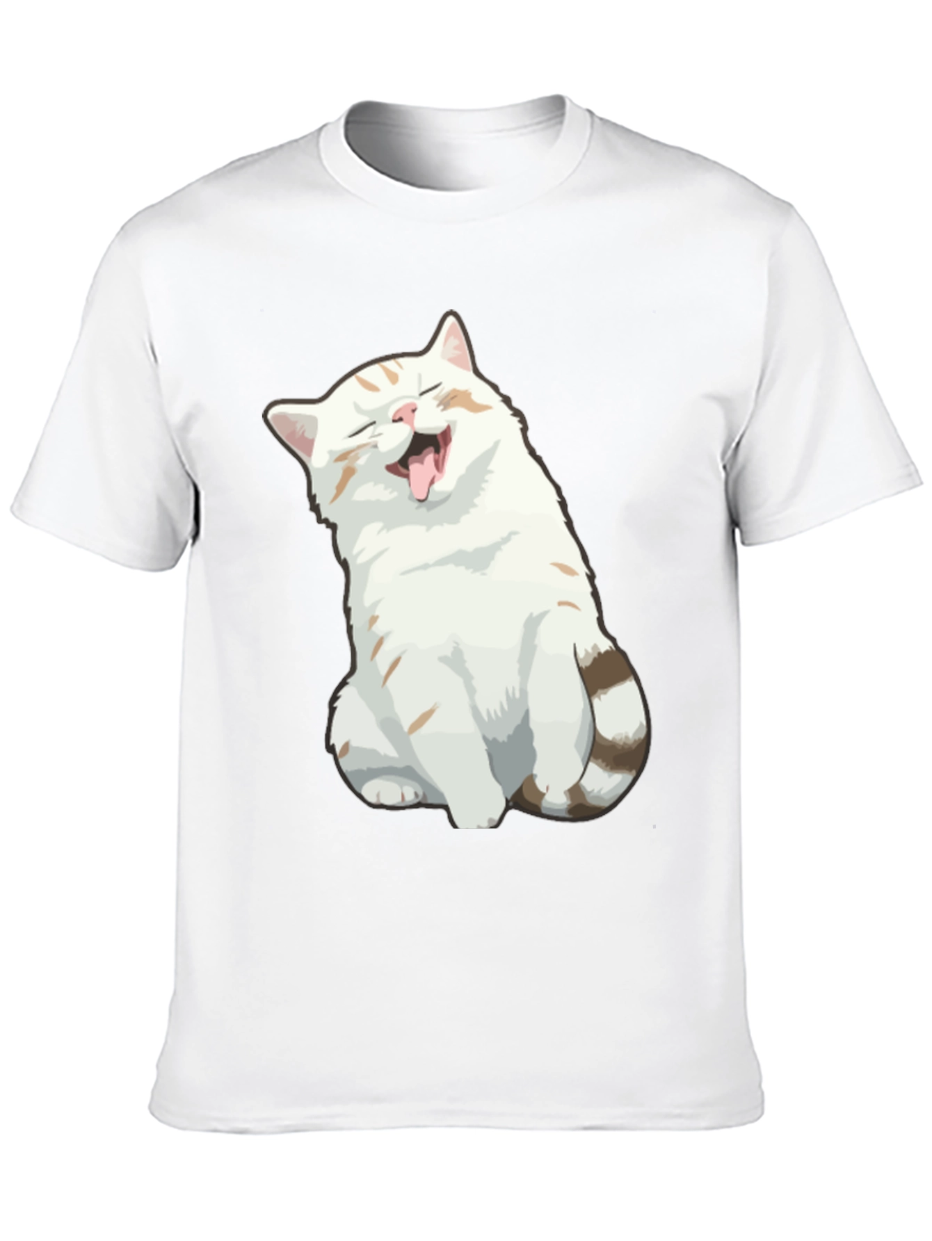 Funny Cat Graphic Tee - Black T-Shirt