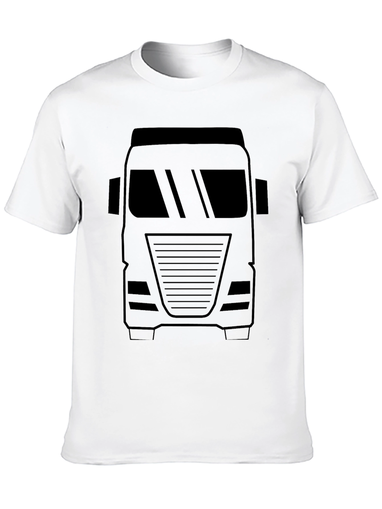 Truck Graphic Tee - Bold Black Print