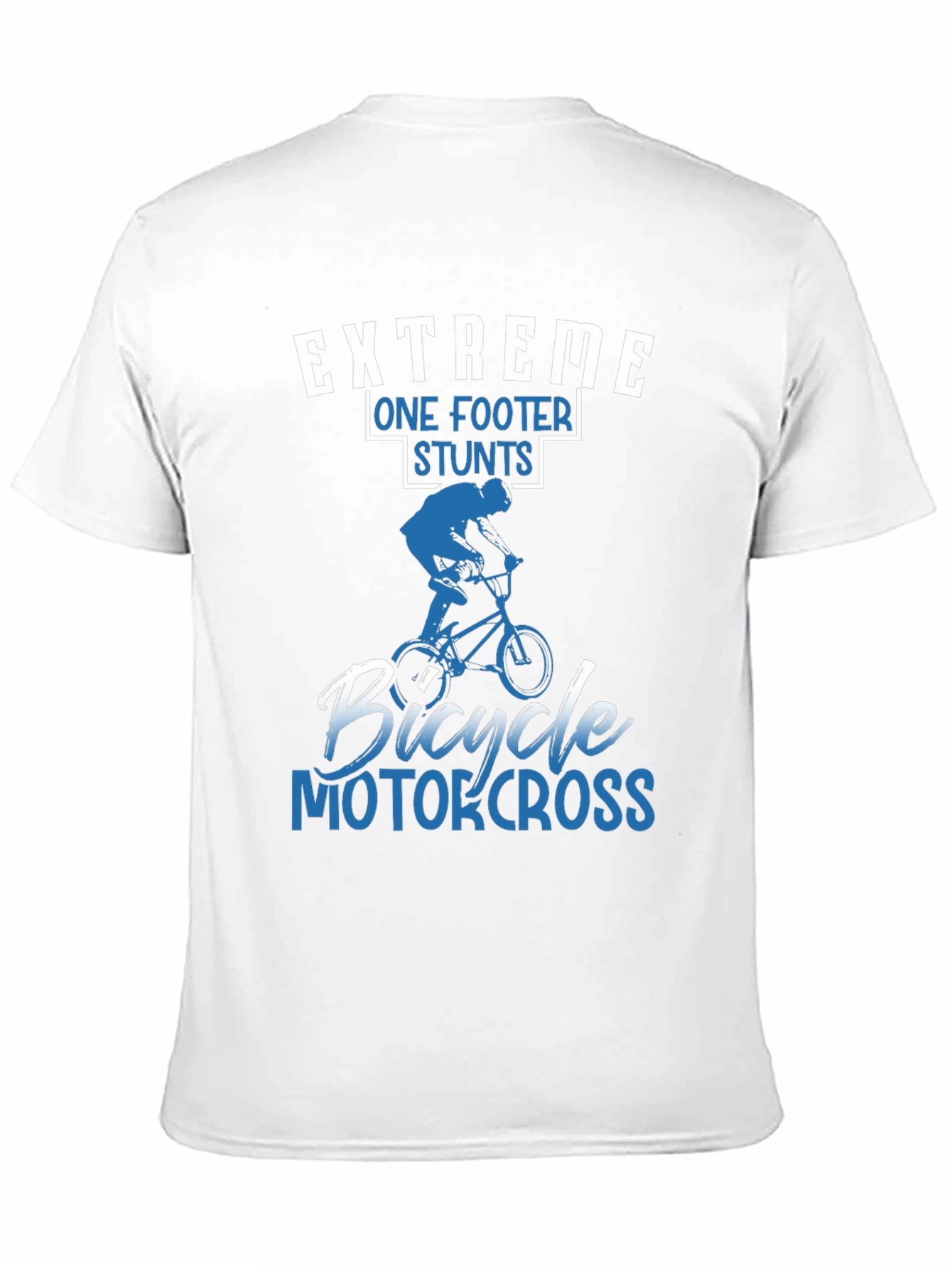 Extreme Bicycle Motocross One Footer Stunts T-Shirt
