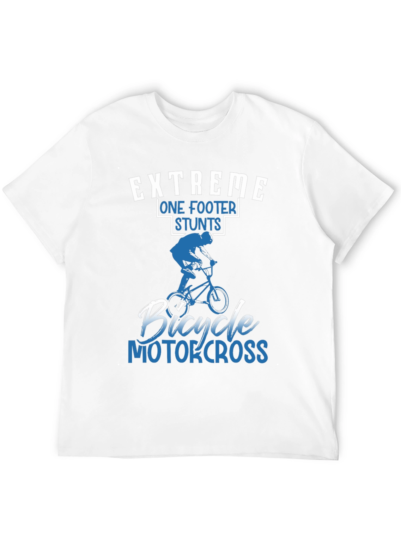 Extreme Bicycle Motocross One Footer Stunts T-Shirt