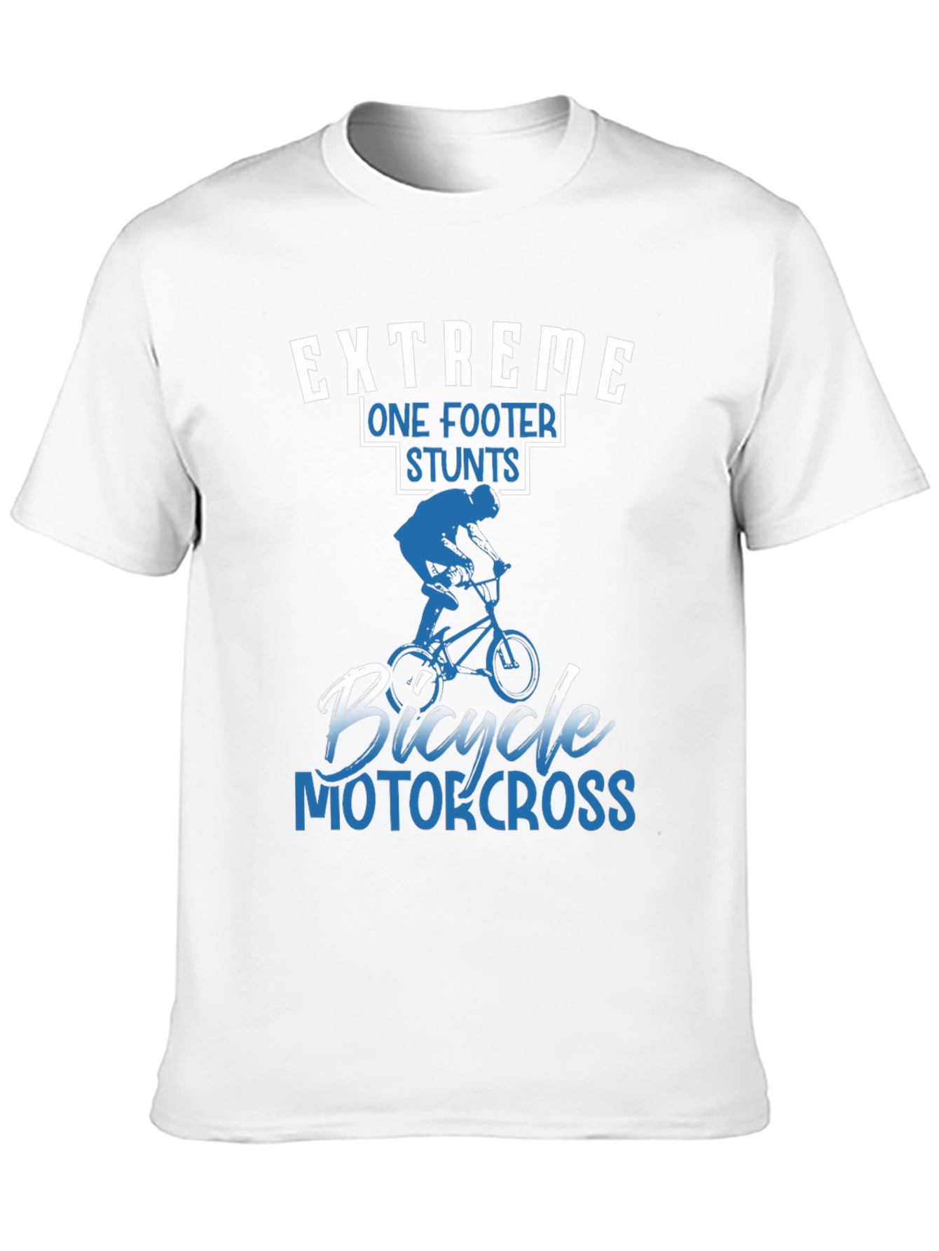 Extreme Bicycle Motocross One Footer Stunts T-Shirt