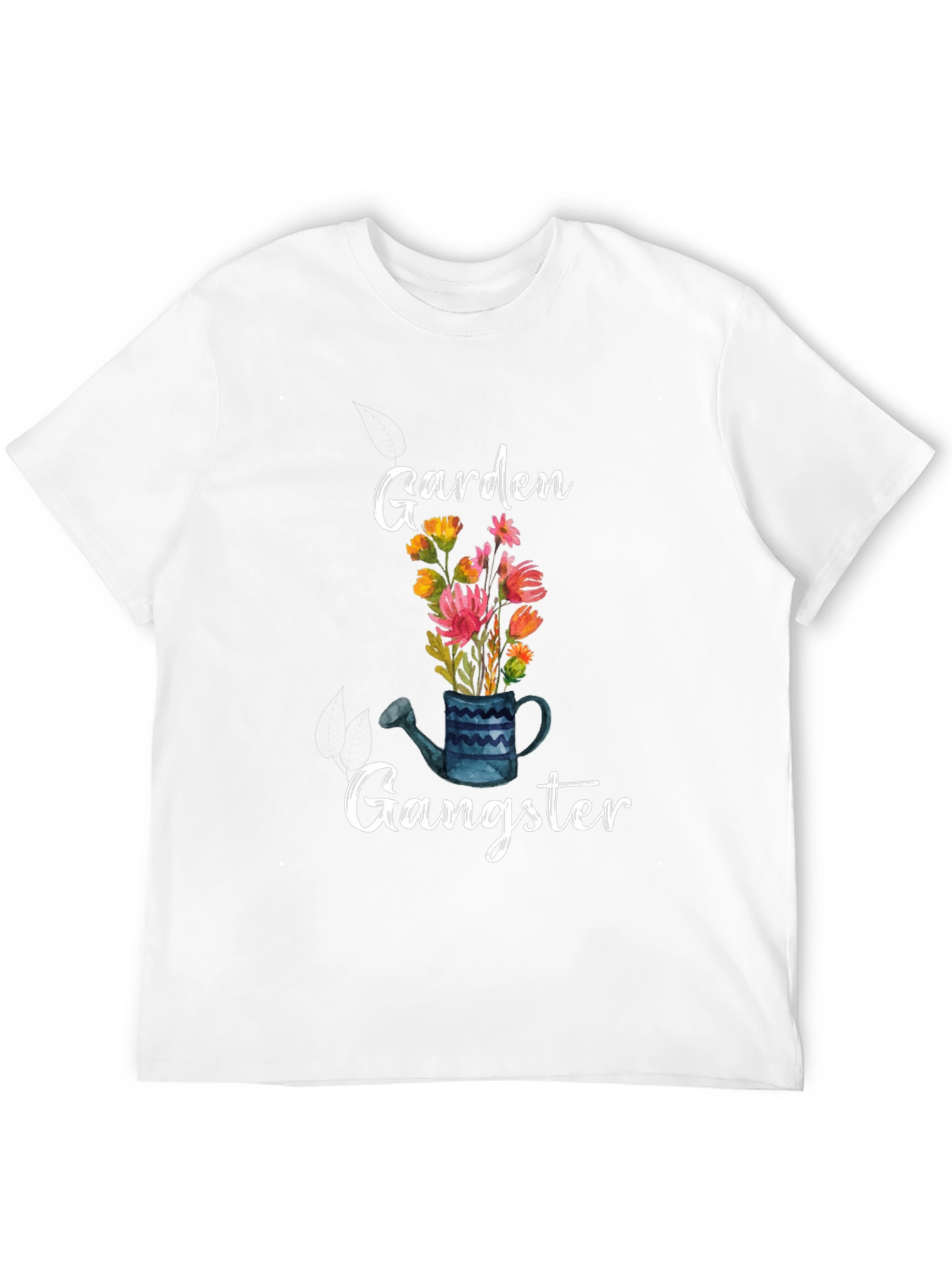 Garden Gangster Tee - Floral Watering Can Design