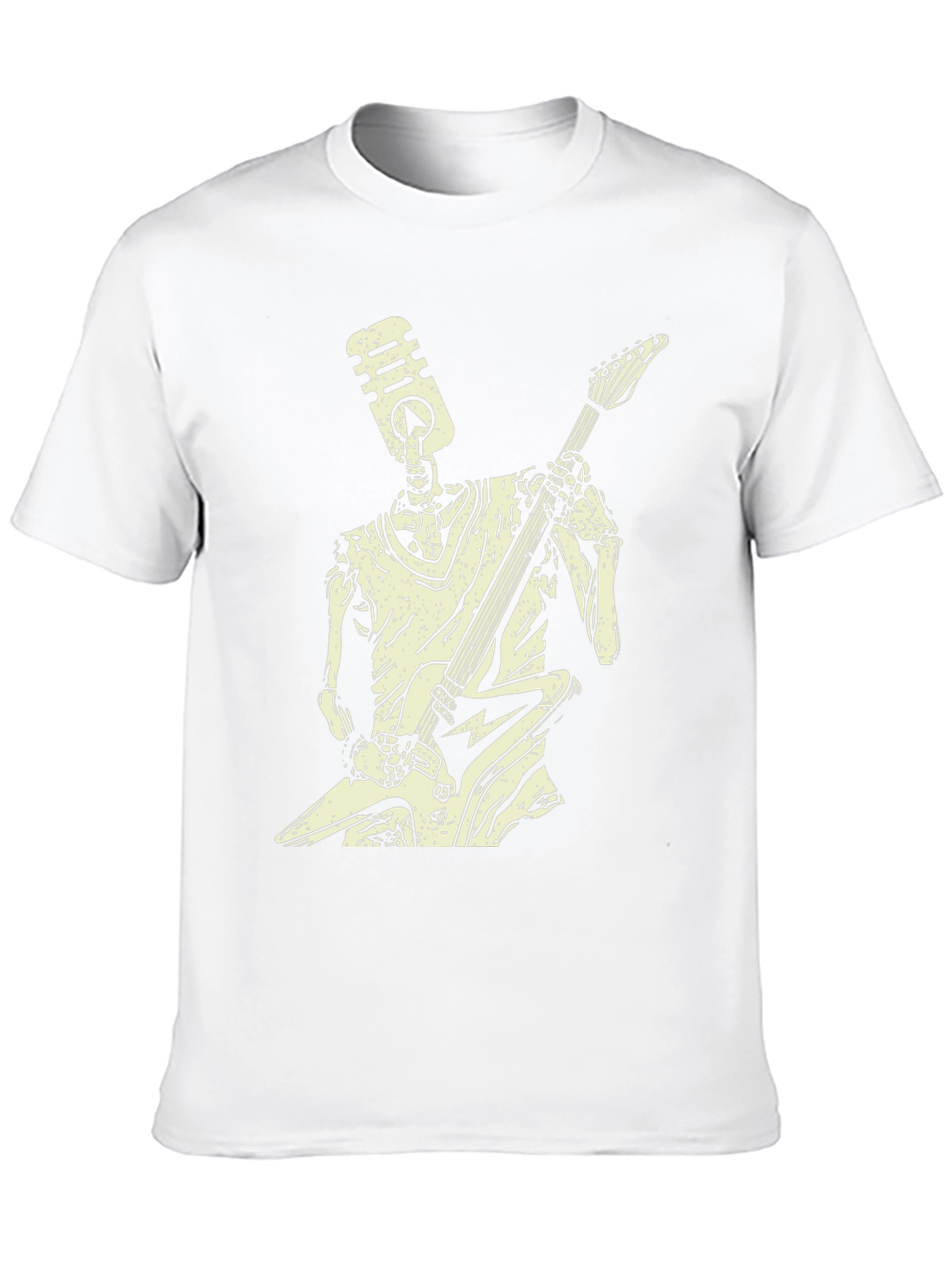 Rock On Skeleton T-Shirt - Black