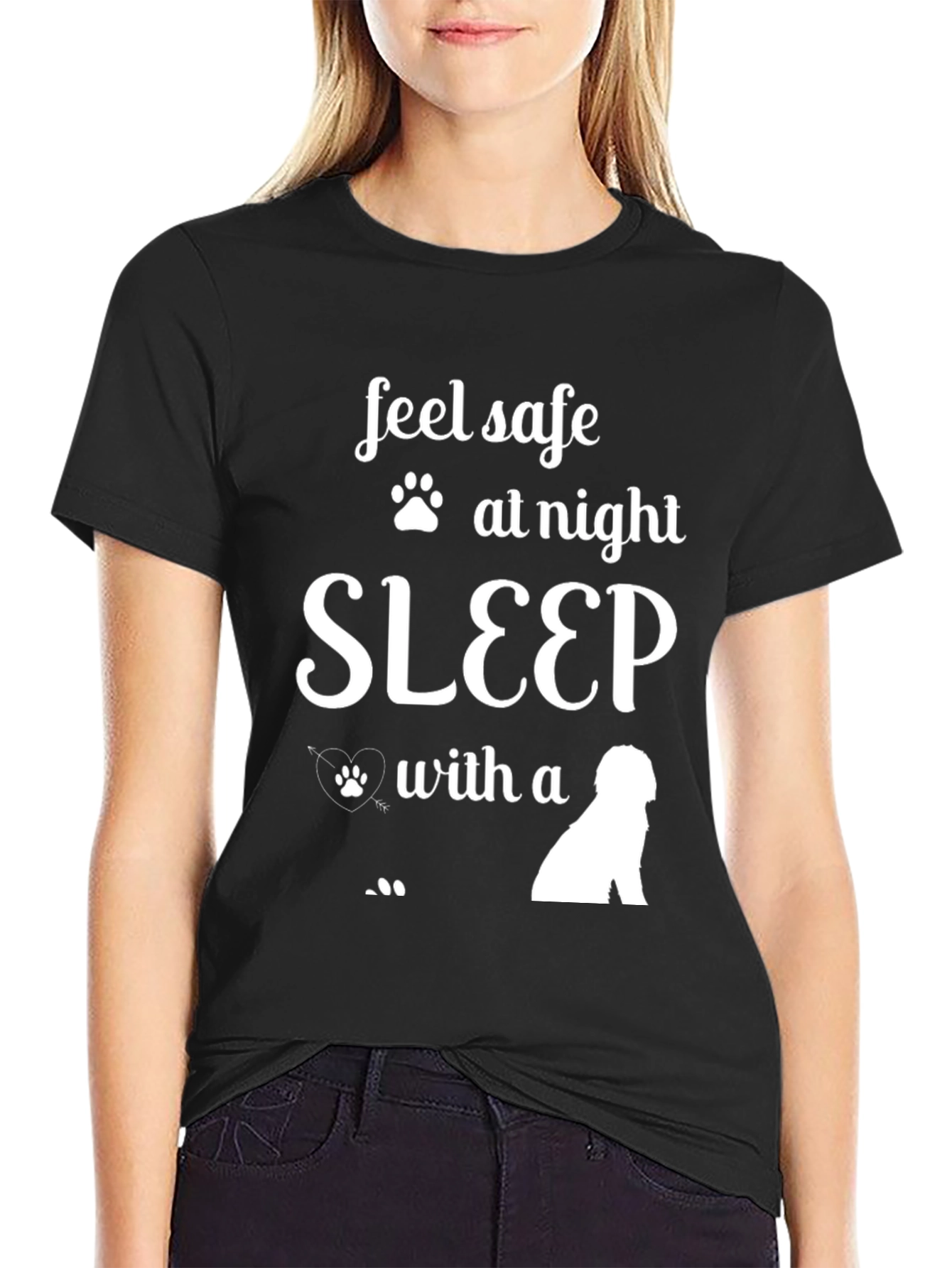 Feel Safe Sleep With A Dog T-Shirt