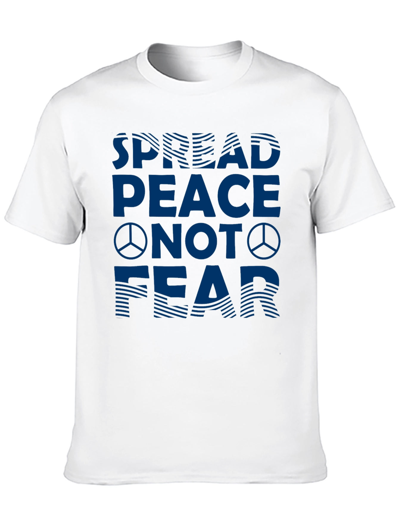 Spread Peace Not Fear Graphic Tee - Black