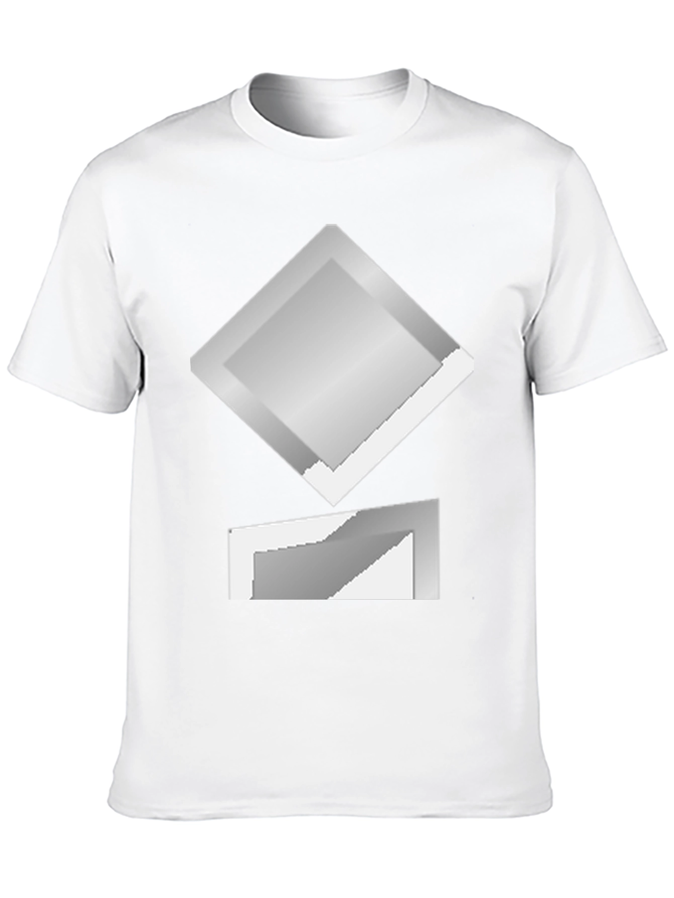Geometric Graphic Print Crew Neck T-Shirt
