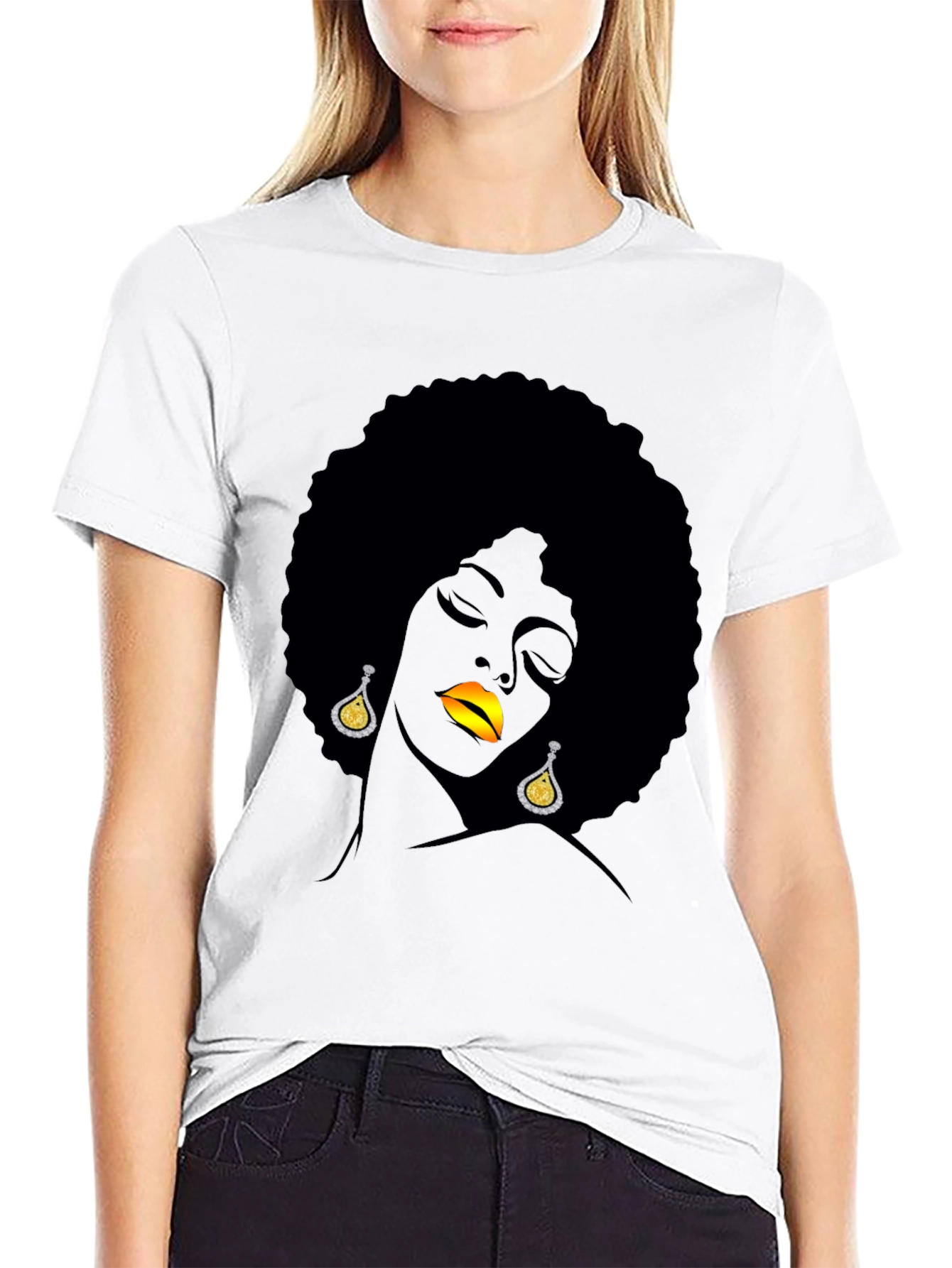 Afro Woman Graphic Tee
