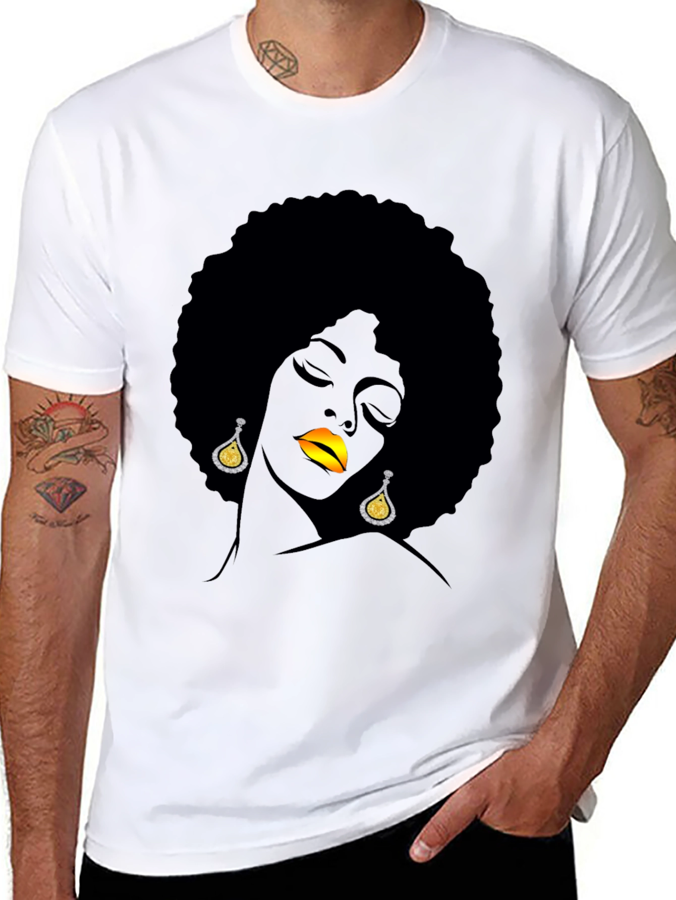Afro Woman Graphic Tee