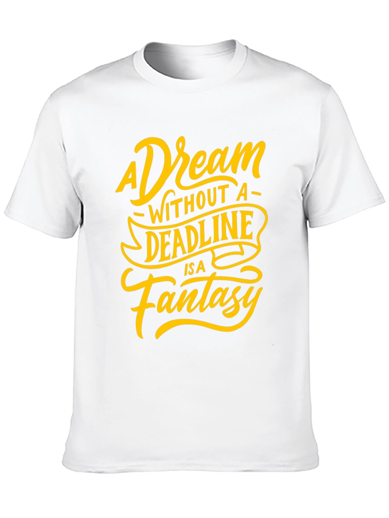 Dream Deadline Fantasy Graphic Tee - Stylish Black T-Shirt