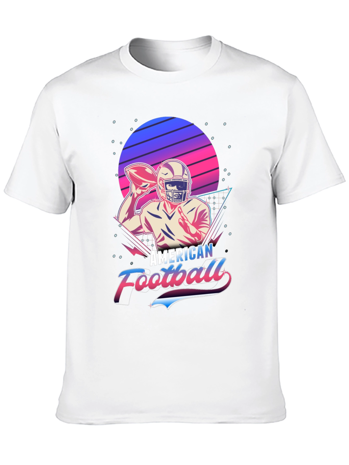 Retro American Football Graphic T-Shirt