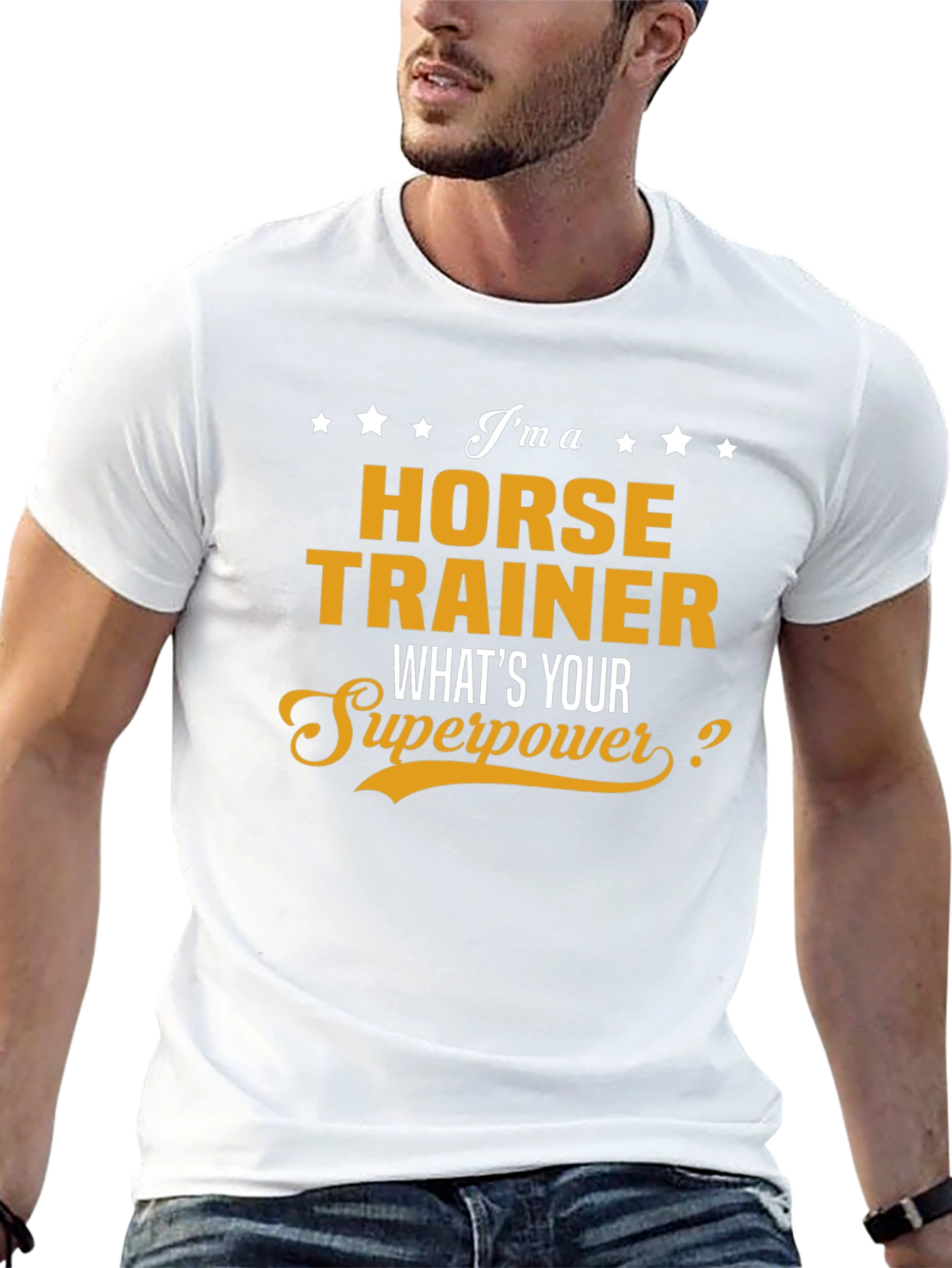 Horse Trainer Superpower T-Shirt Funny Gift
