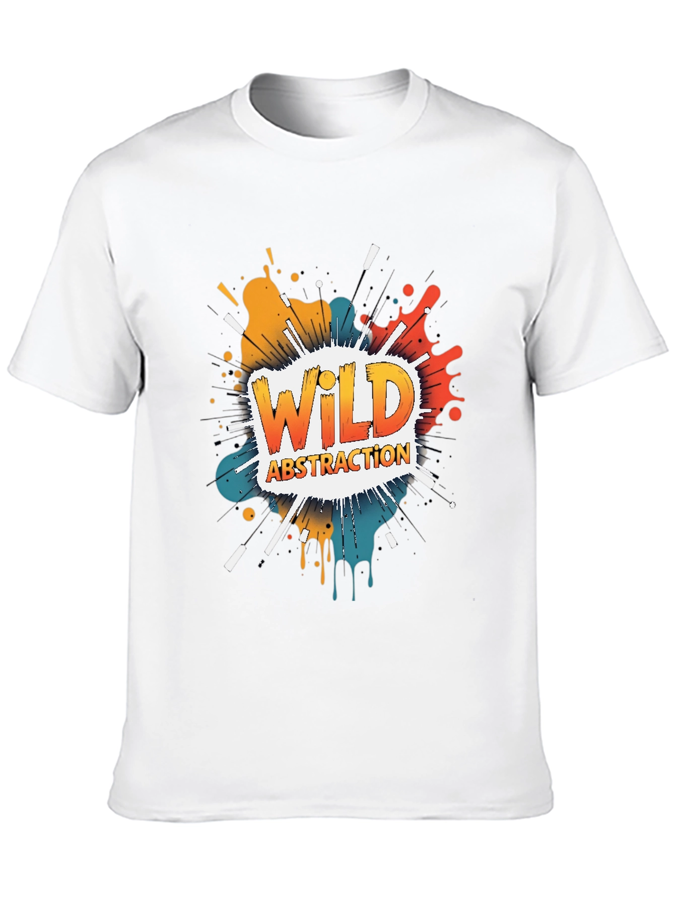 Wild Abstraction Graphic Tee - Bold Artistic Design