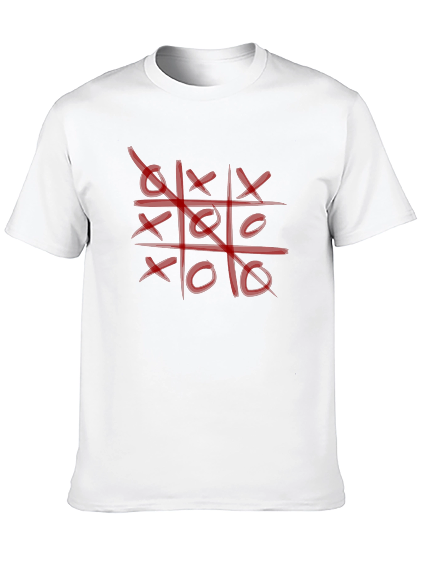 Tic-Tac-Toe Graphic T-Shirt - Casual Style