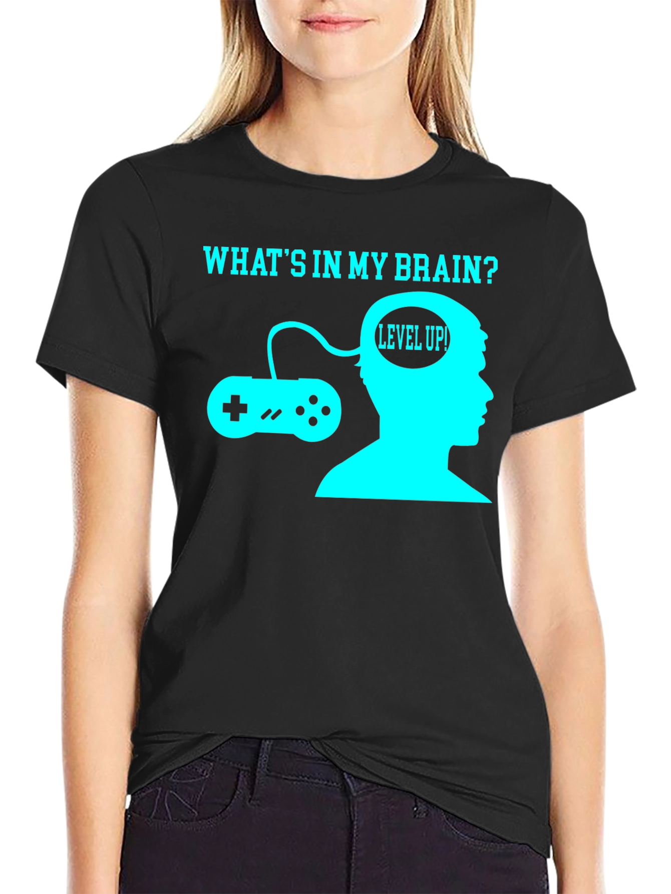 Gamer Brain T-Shirt - Level Up Funny Tee