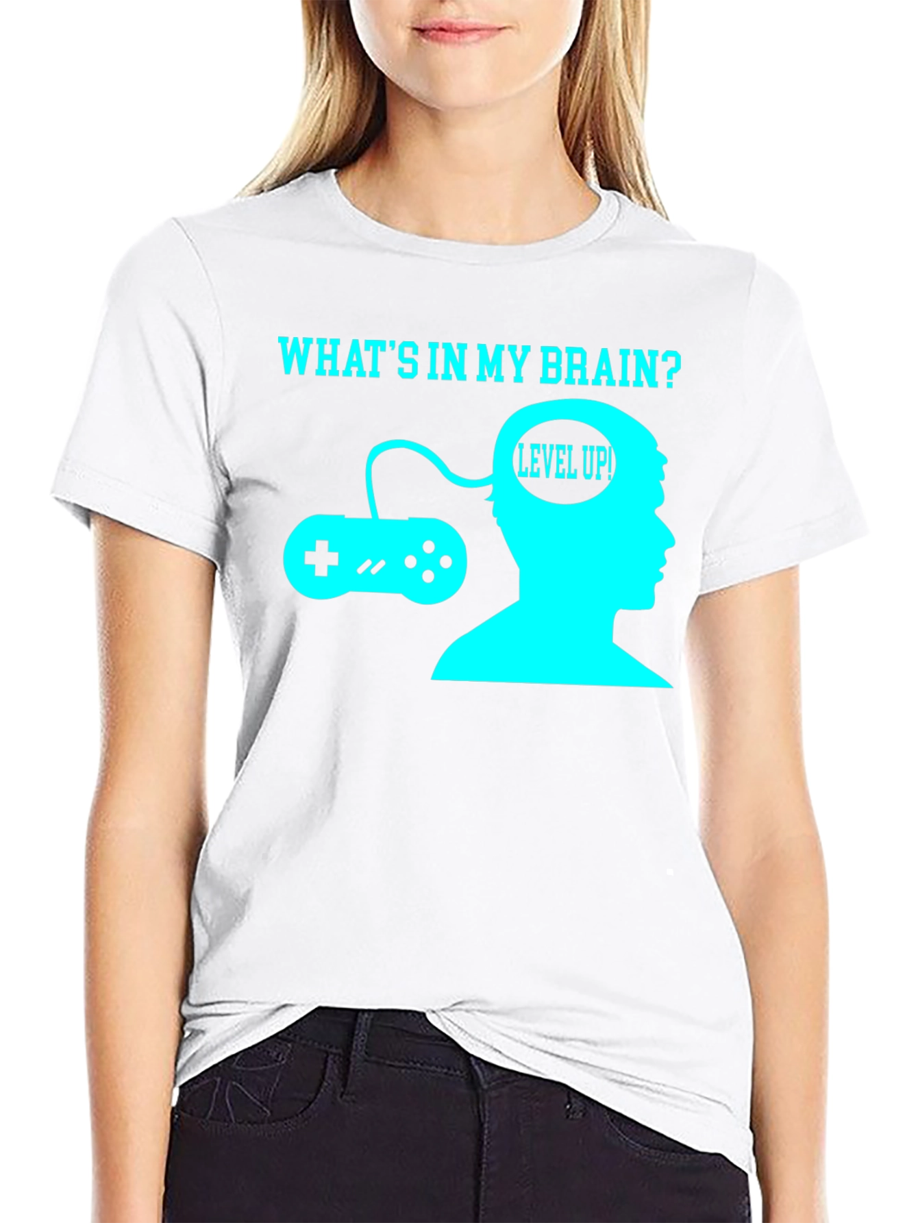 Gamer Brain T-Shirt - Level Up Funny Tee