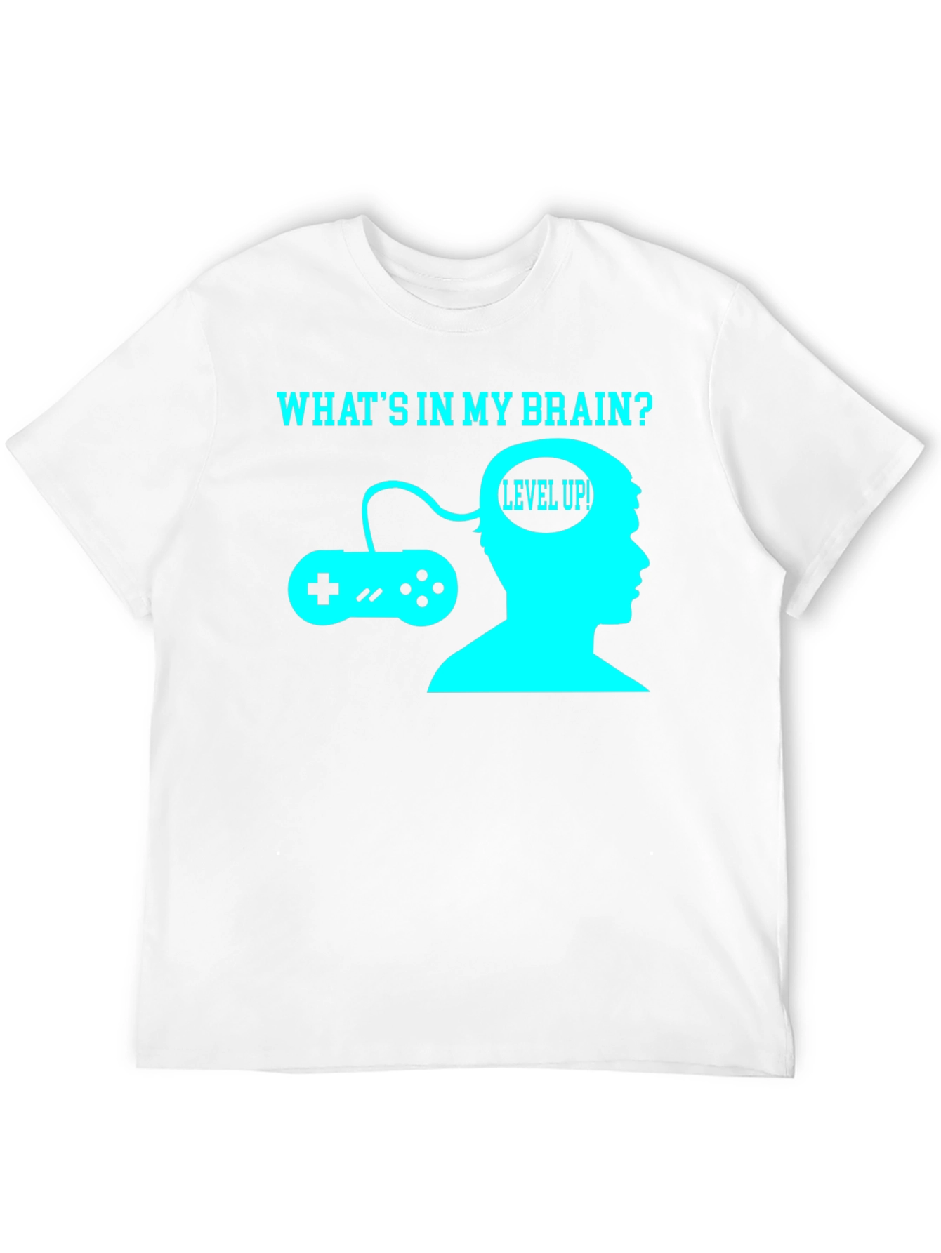 Gamer Brain T-Shirt - Level Up Funny Tee