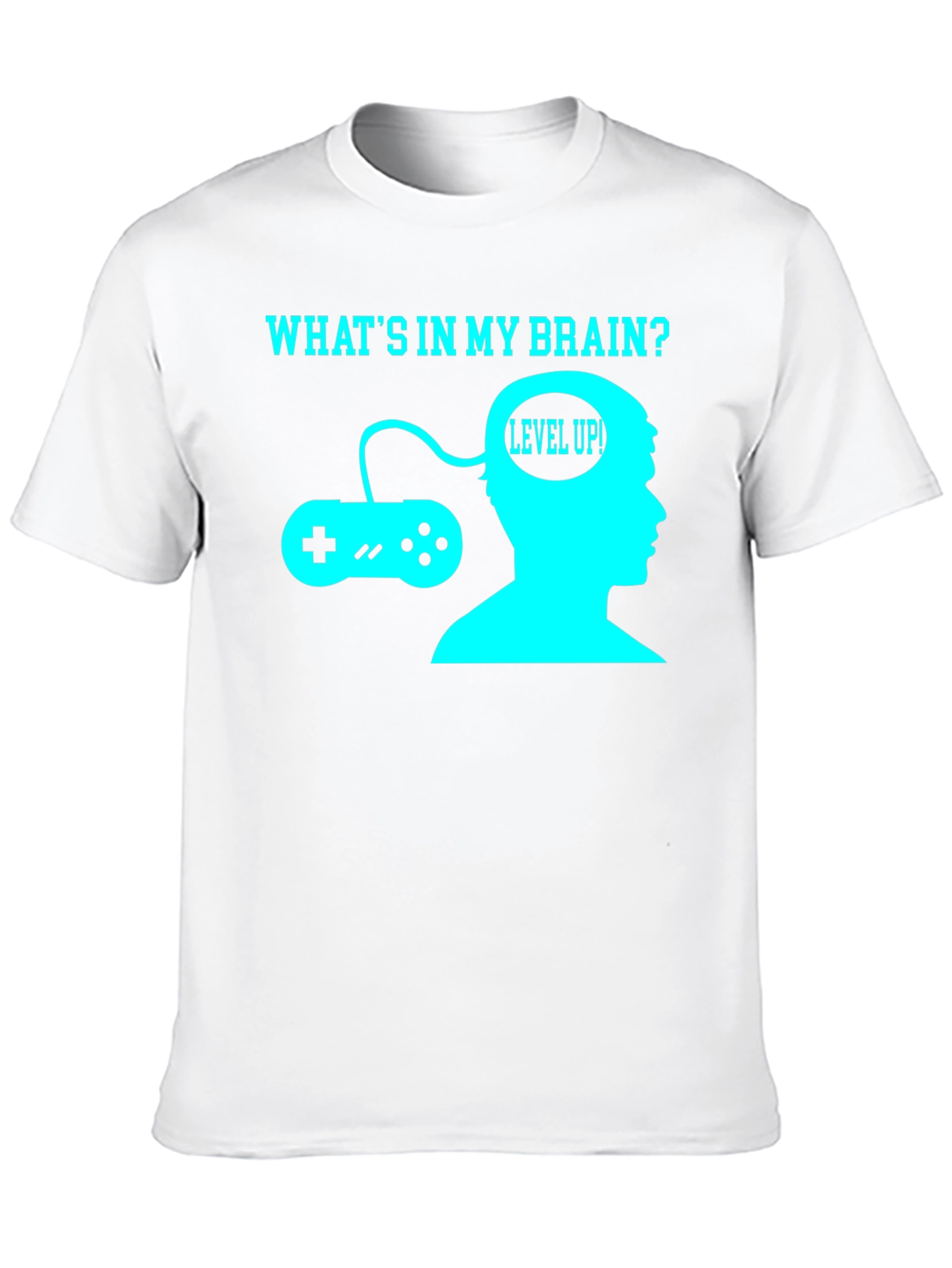 Gamer Brain T-Shirt - Level Up Funny Tee