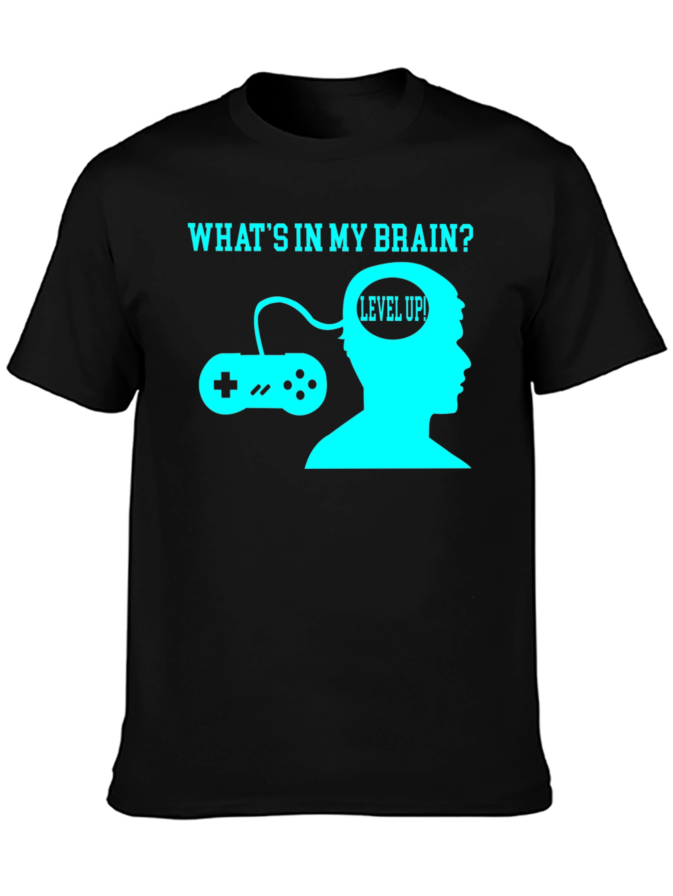 Gamer Brain T-Shirt - Level Up Funny Tee