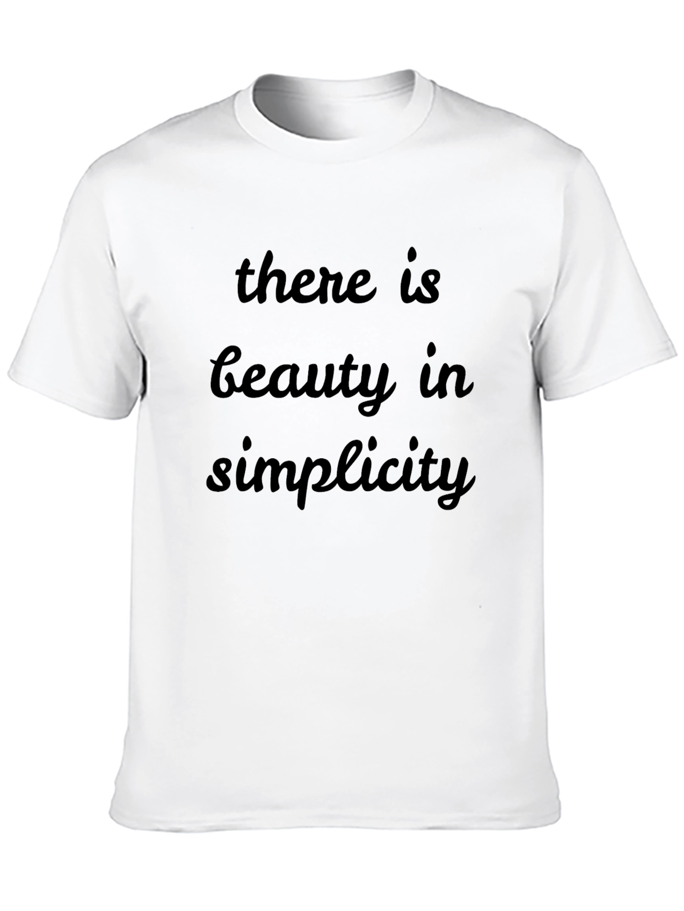 Beauty in Simplicity Black T-Shirt