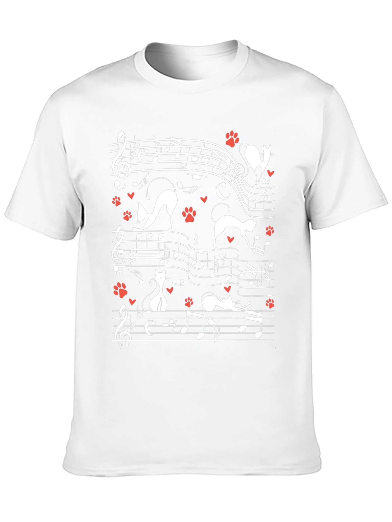 Musical Cats T-Shirt - Novelty Music Lover Tee