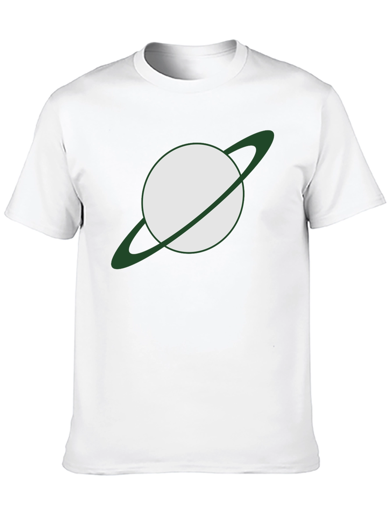 Saturn Graphic Tee - Mens Black Cotton Blend Shirt