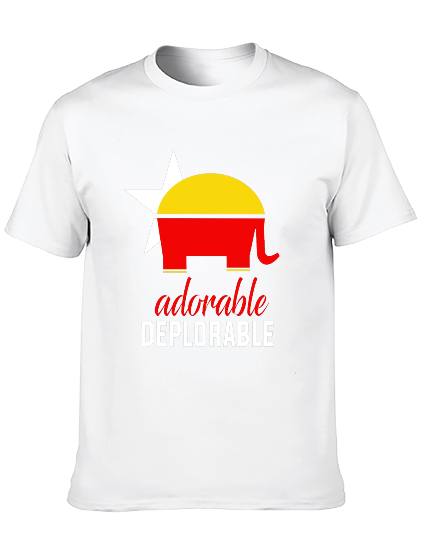 Adorable Deplorable Elephant Star Graphic Tee