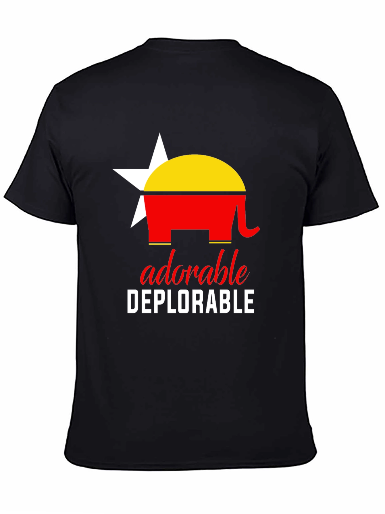 Adorable Deplorable Elephant Star Graphic Tee