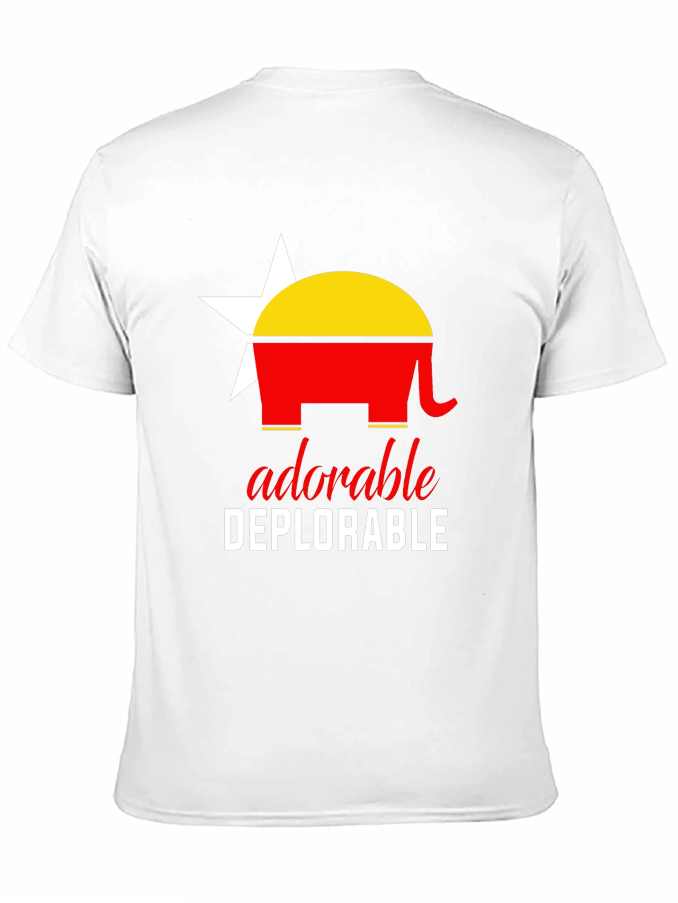 Adorable Deplorable Elephant Star Graphic Tee
