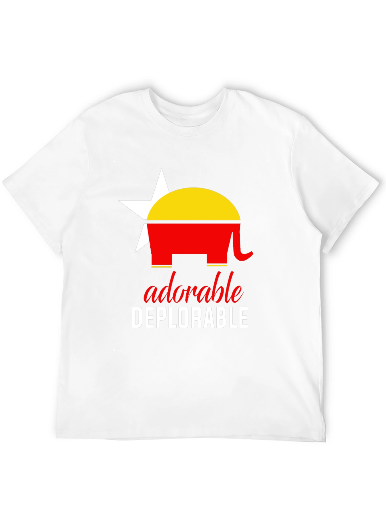 Adorable Deplorable Elephant Star Graphic Tee