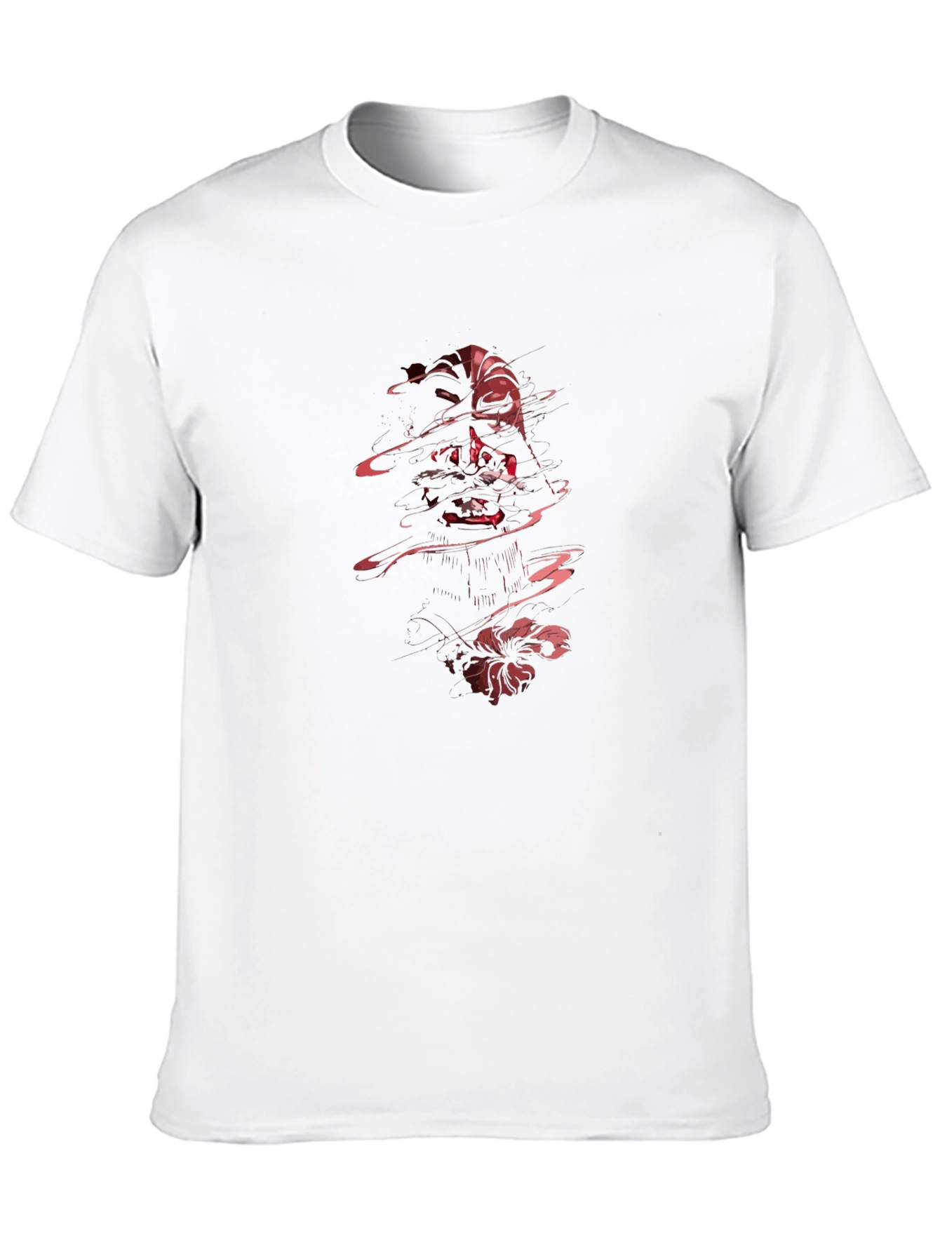 Graphic Print Tee - Dark Anime Design