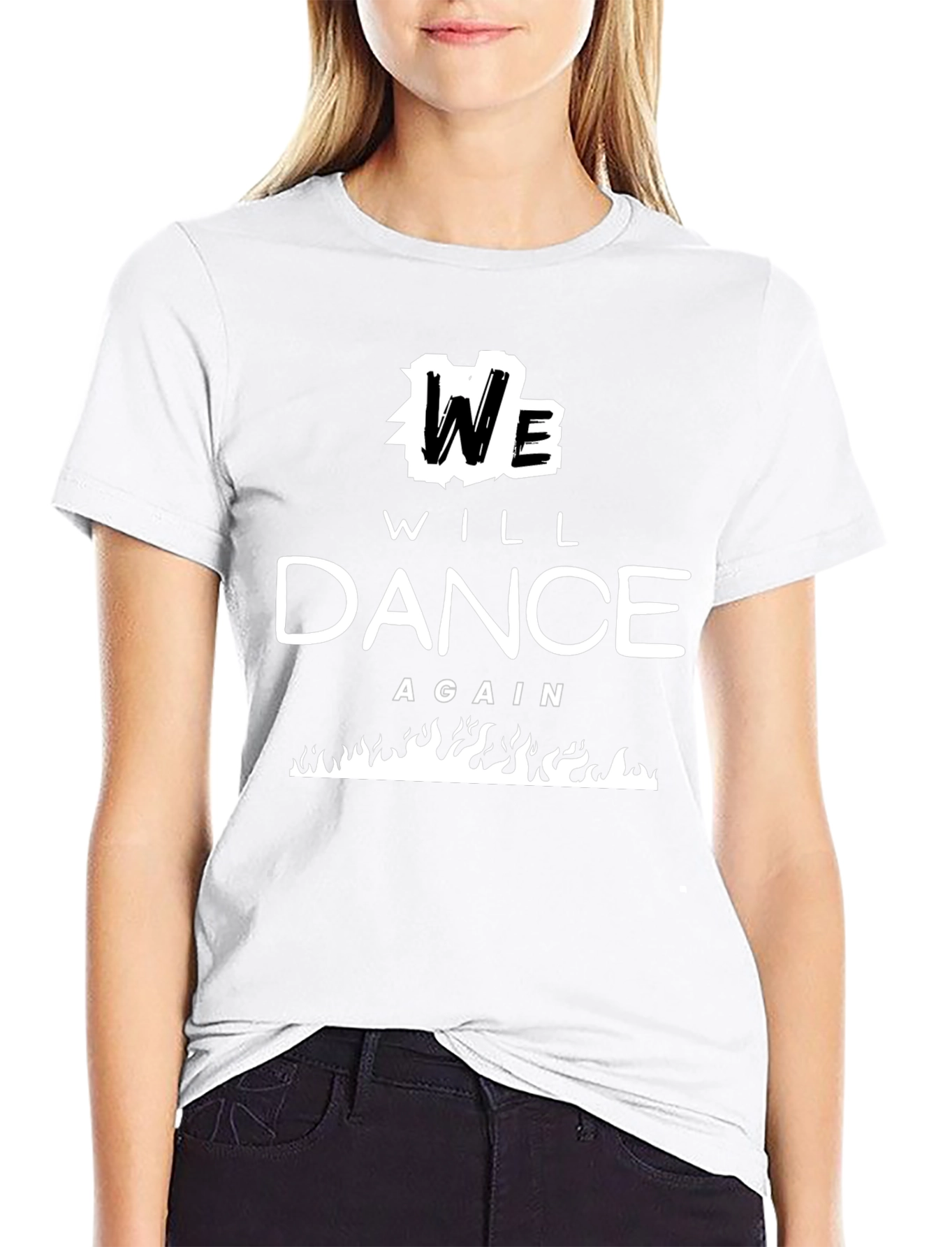 We Will Dance Again Graphic Tee - Black