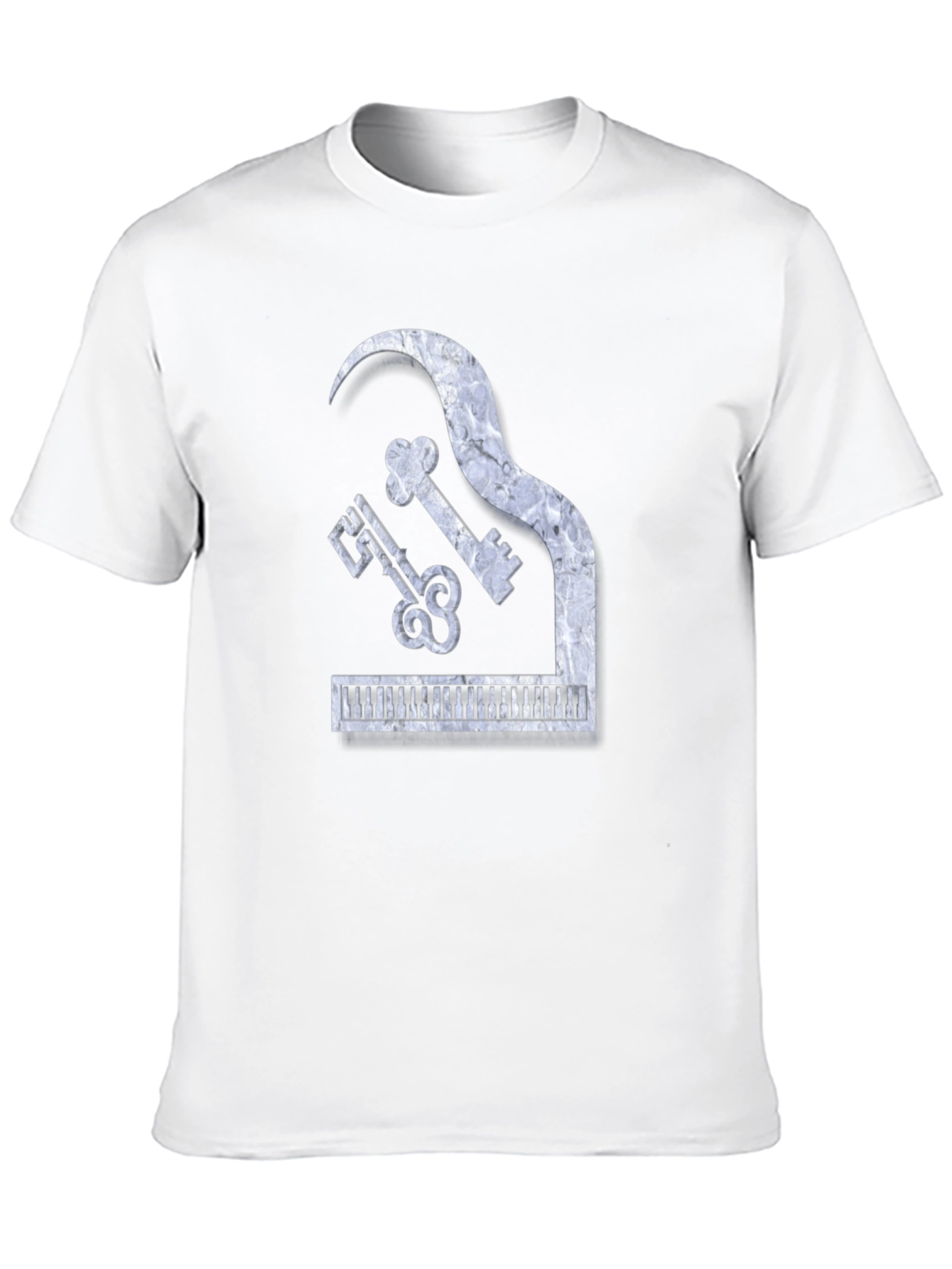 Piano Keys Marble Look Graphic Tee