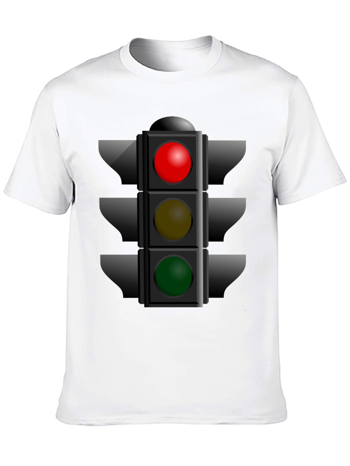 Traffic Light Graphic Tee - Novelty Stoplight Shirt