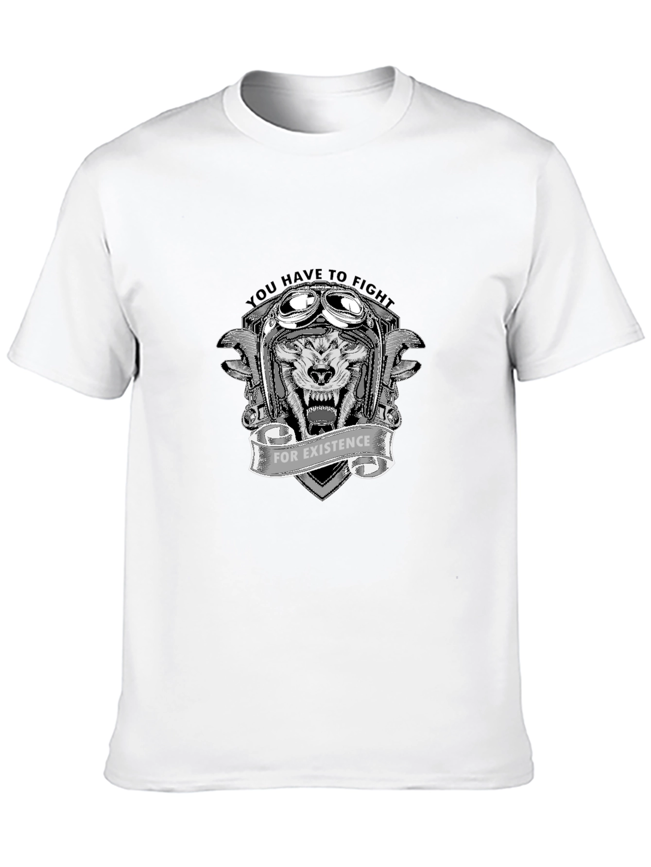Fight for Existence Graphic Tee - Black