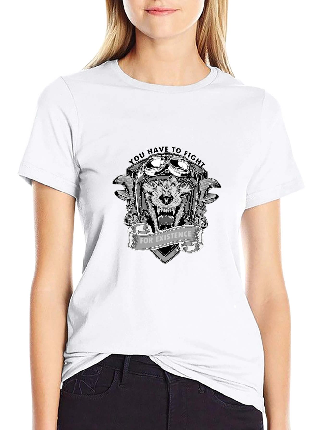 Fight for Existence Graphic Tee - Black
