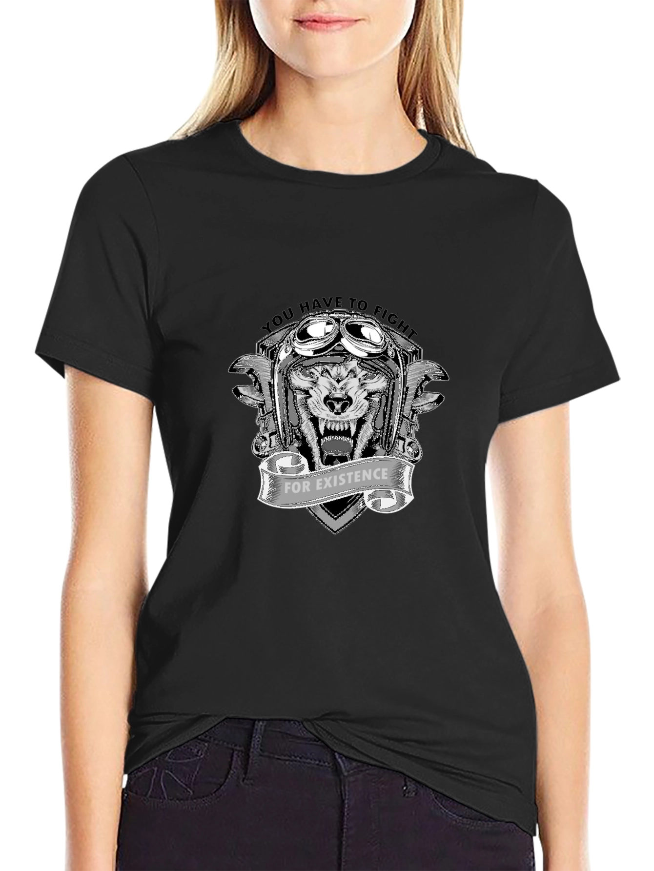 Fight for Existence Graphic Tee - Black