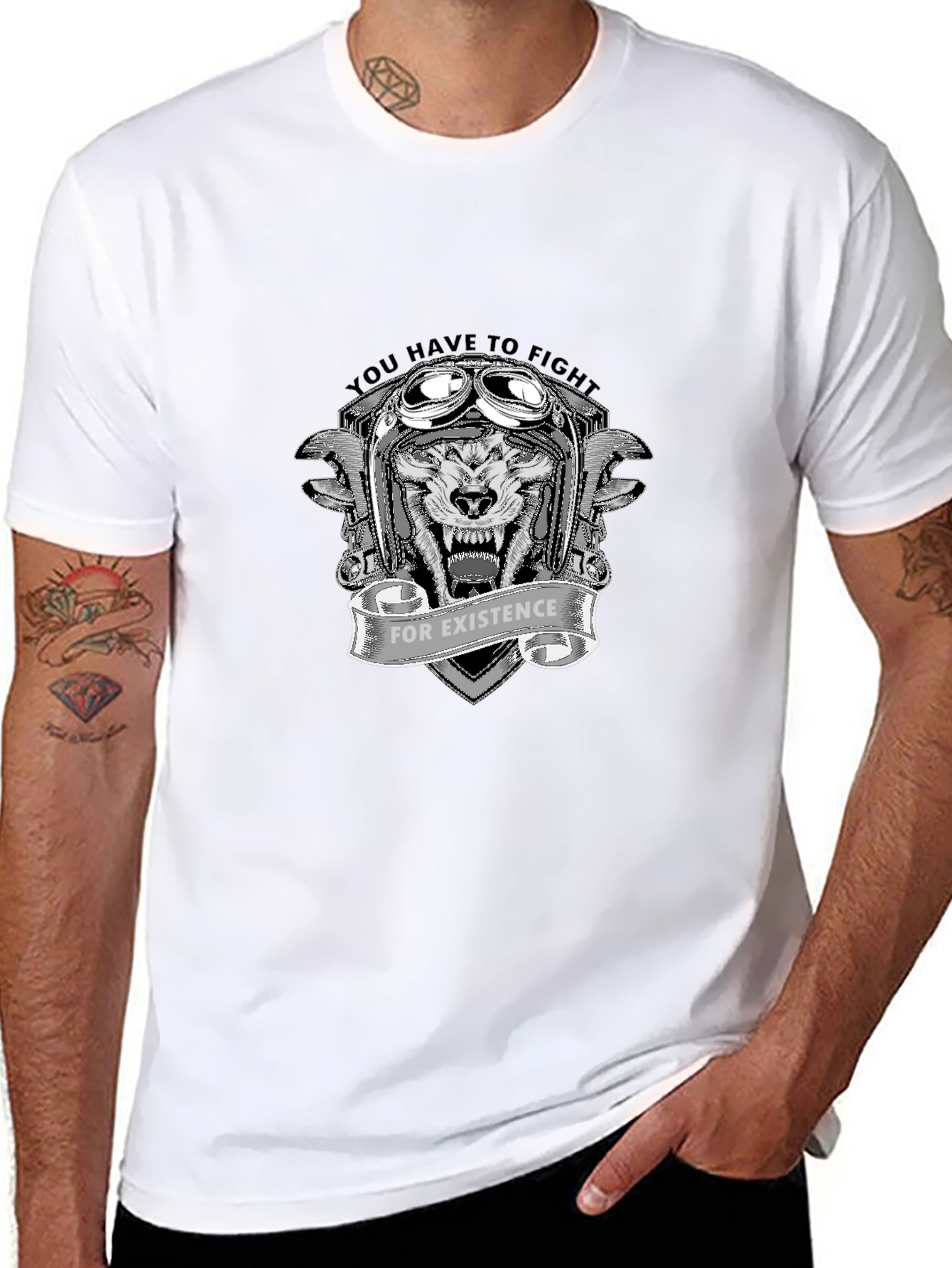Fight for Existence Graphic Tee - Black