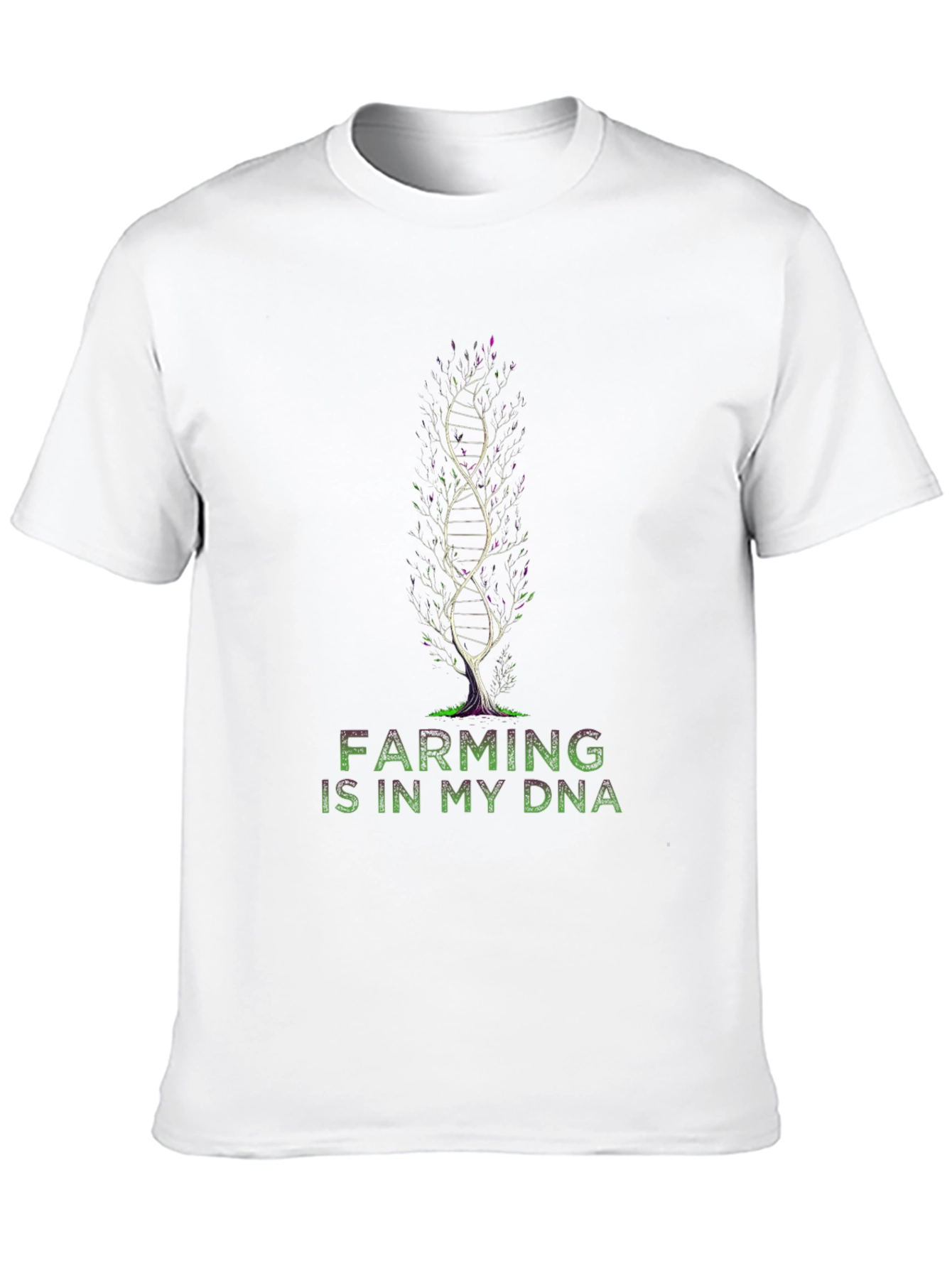 Farming DNA Graphic Tee - Black Cotton Blend