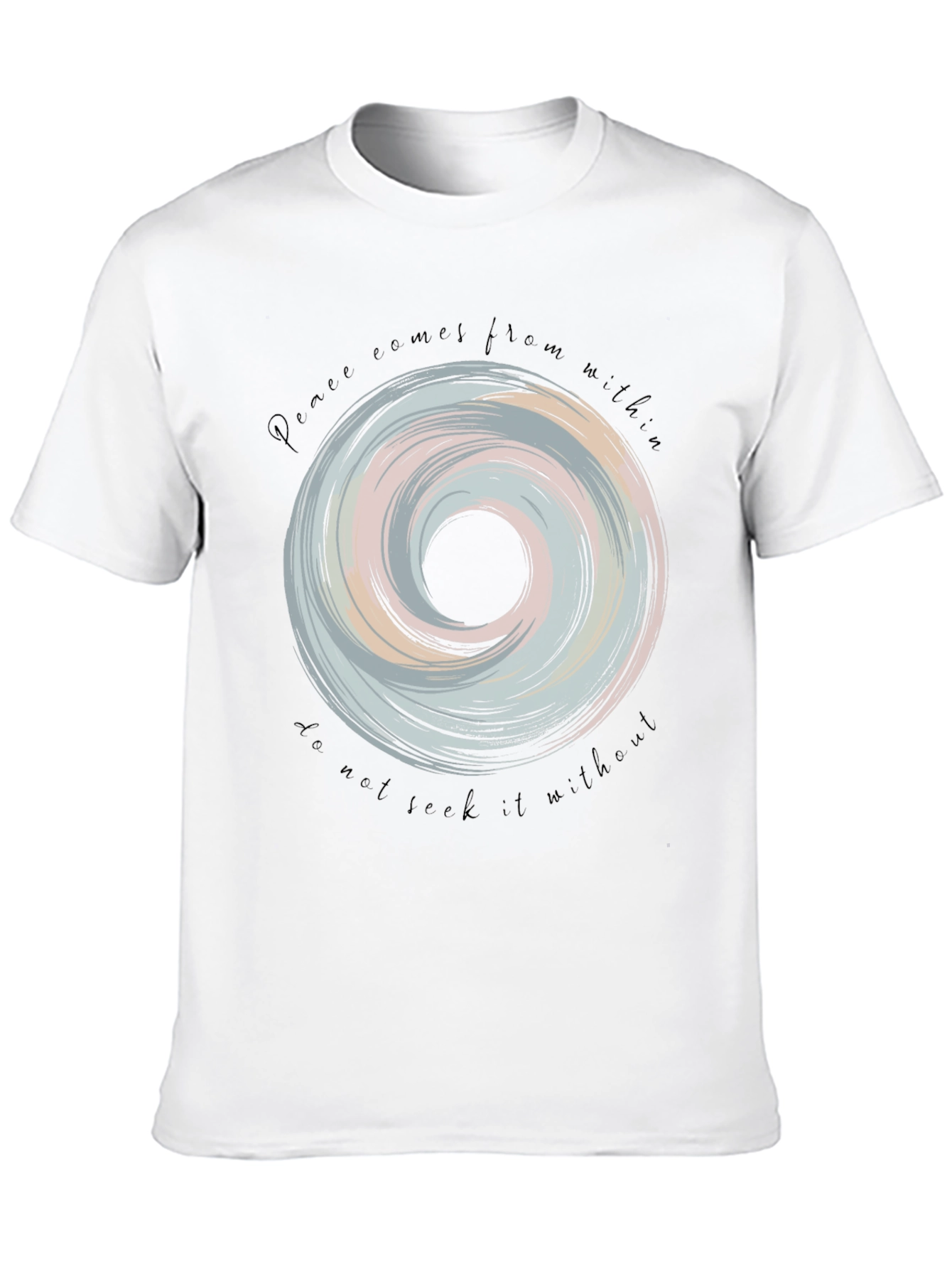 Peace Within Black Graphic Tee