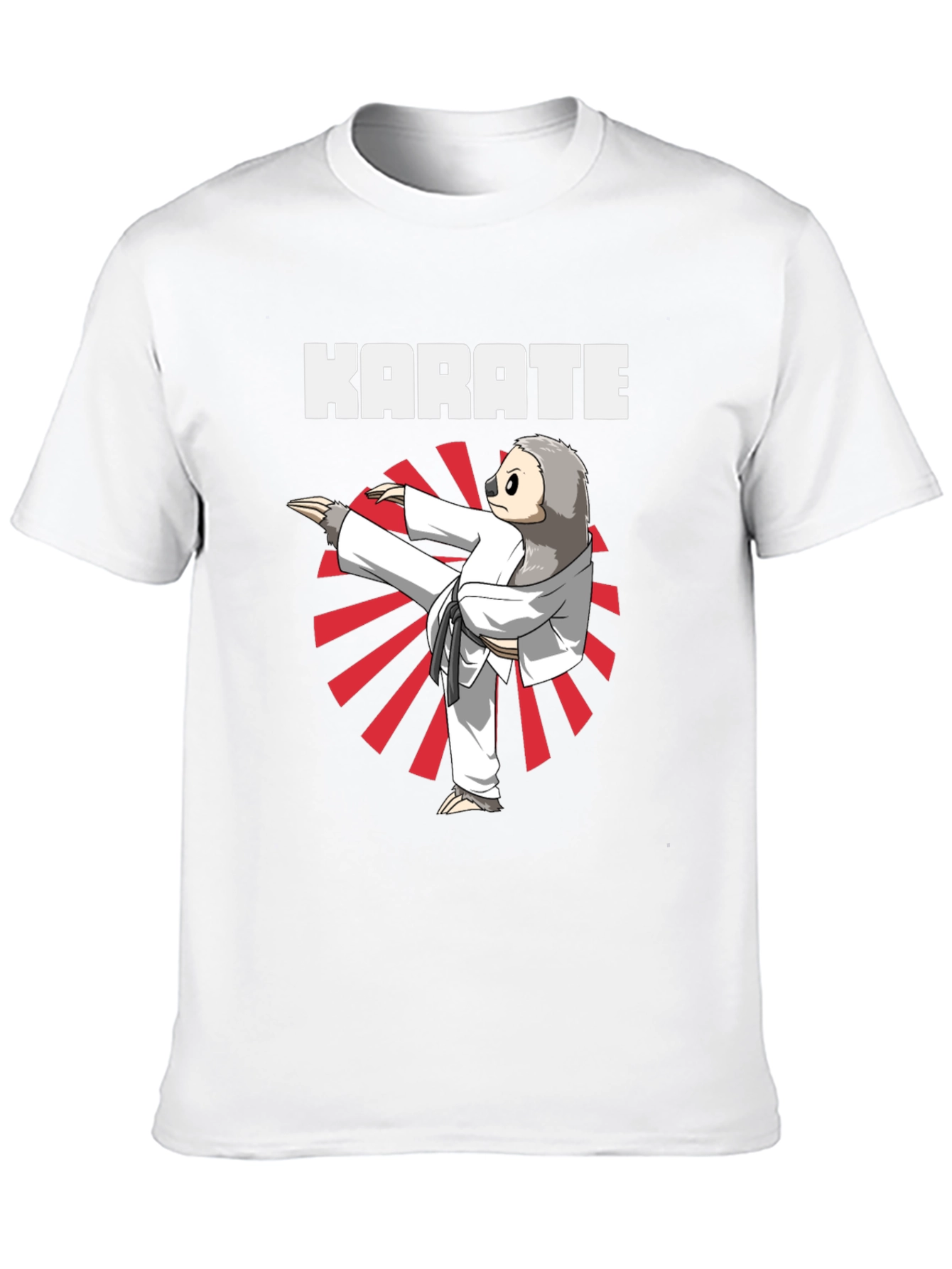 Karate Sloth T-Shirt - Funny Martial Arts Tee