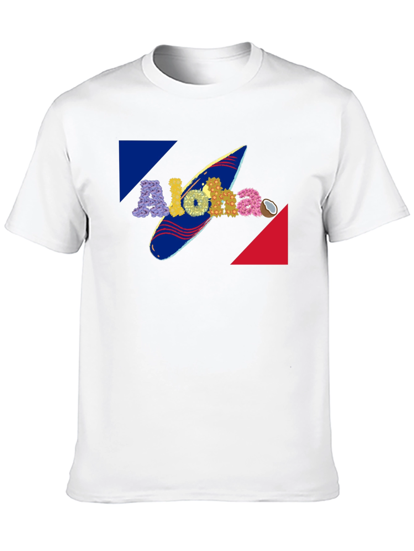 Aloha Surfboard Graphic Tee - Tropical Vibe