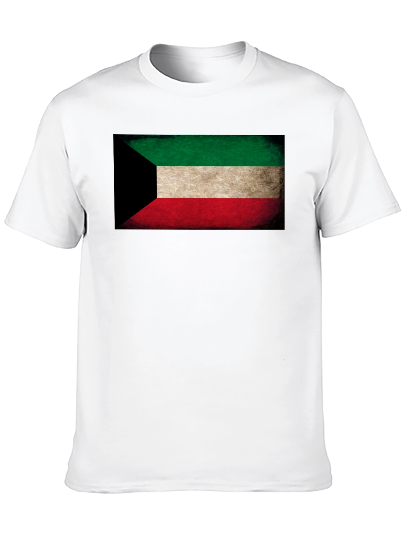 Kuwait Flag T-Shirt - Distressed Design
